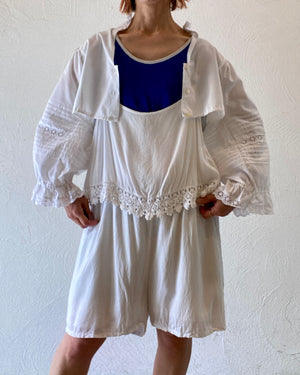volume sleeve short blouse