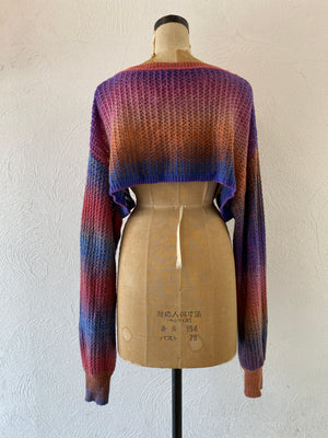long sleeve short knit
