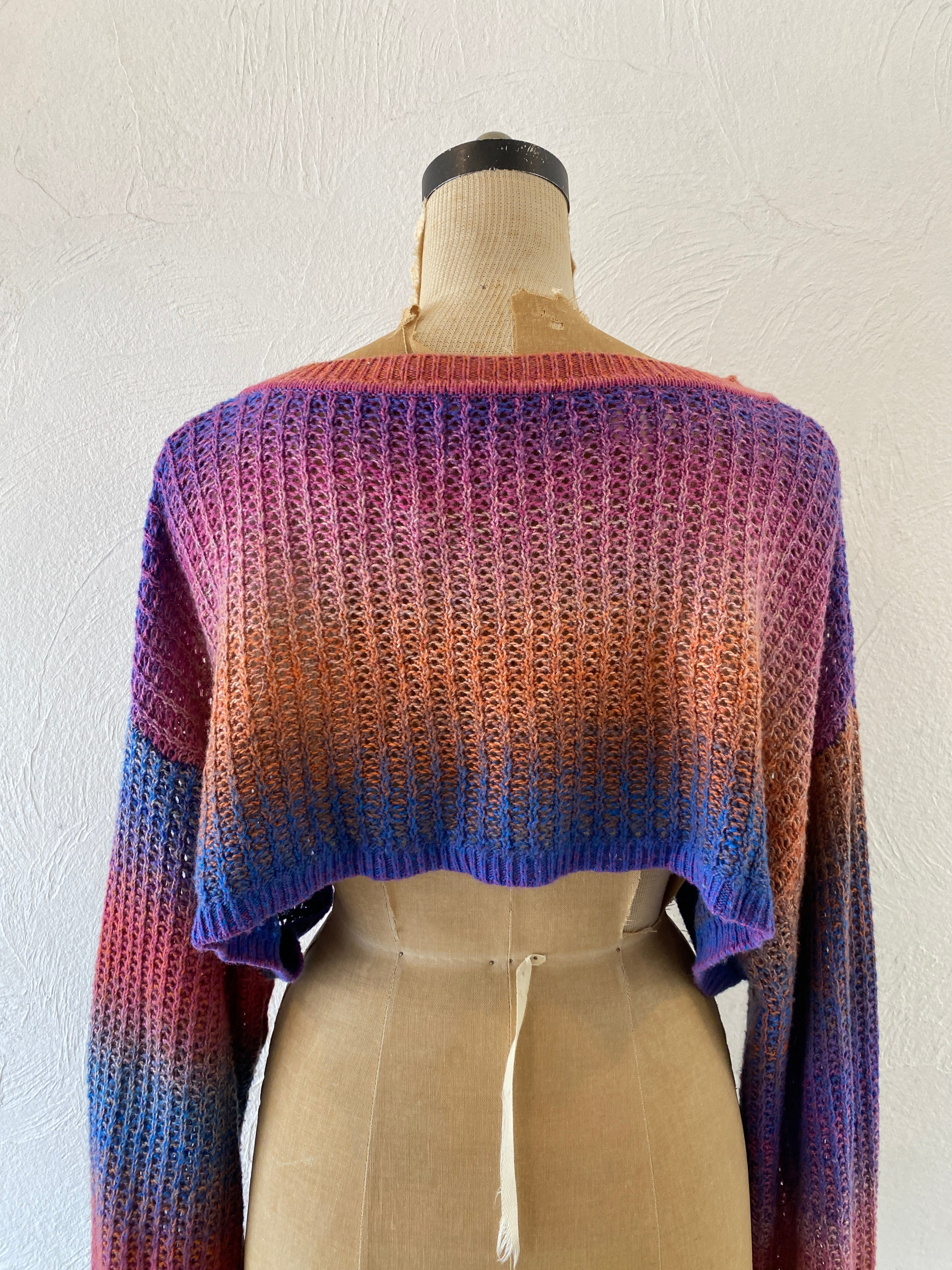 long sleeve short knit