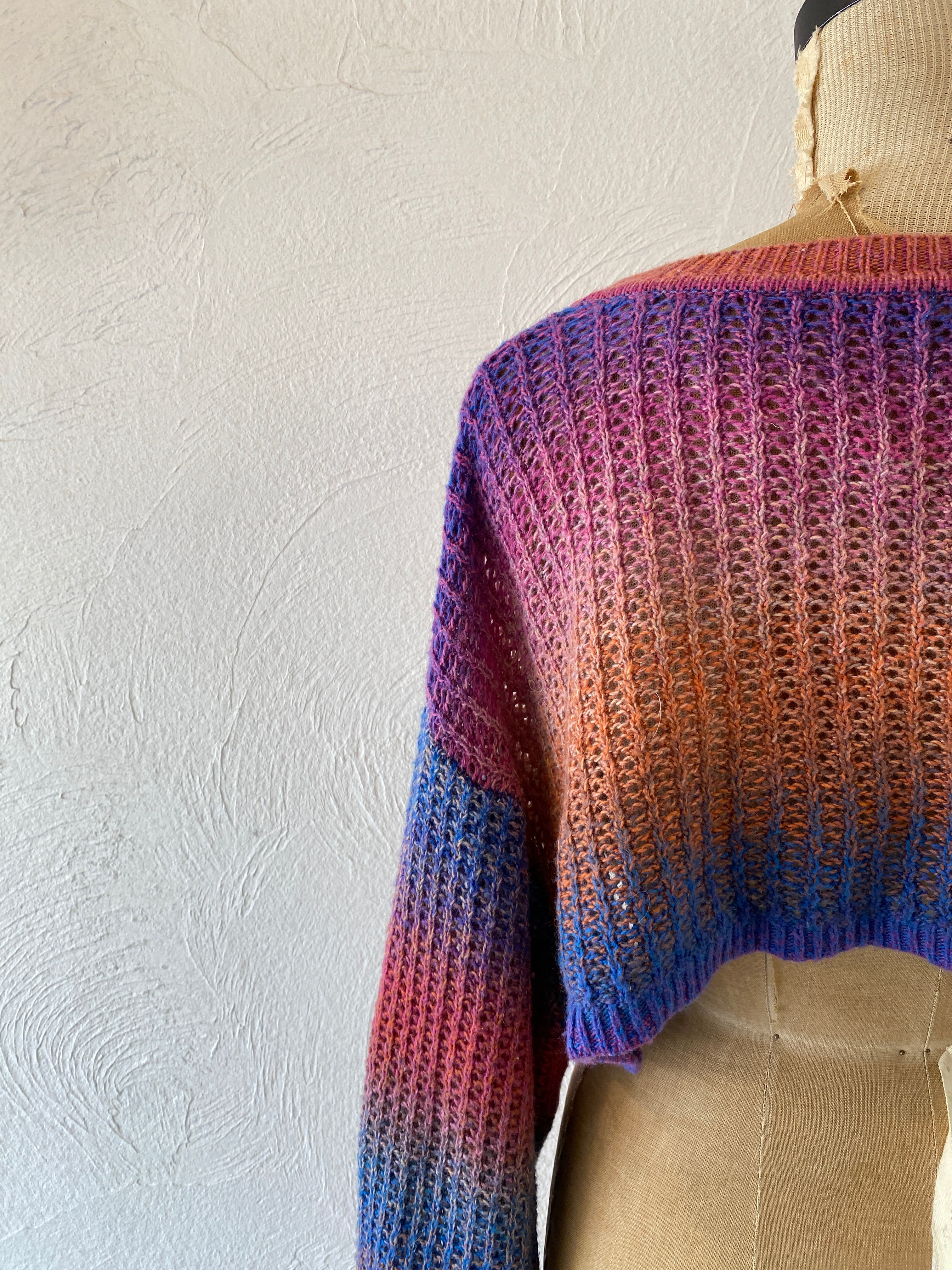 long sleeve short knit
