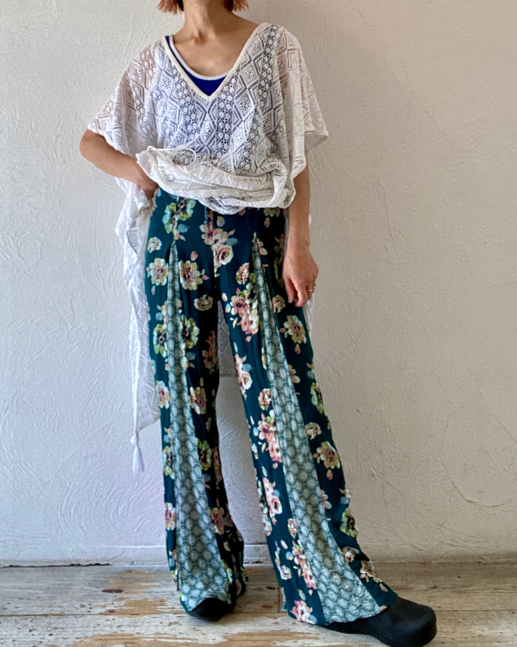 triangle switch flower pants