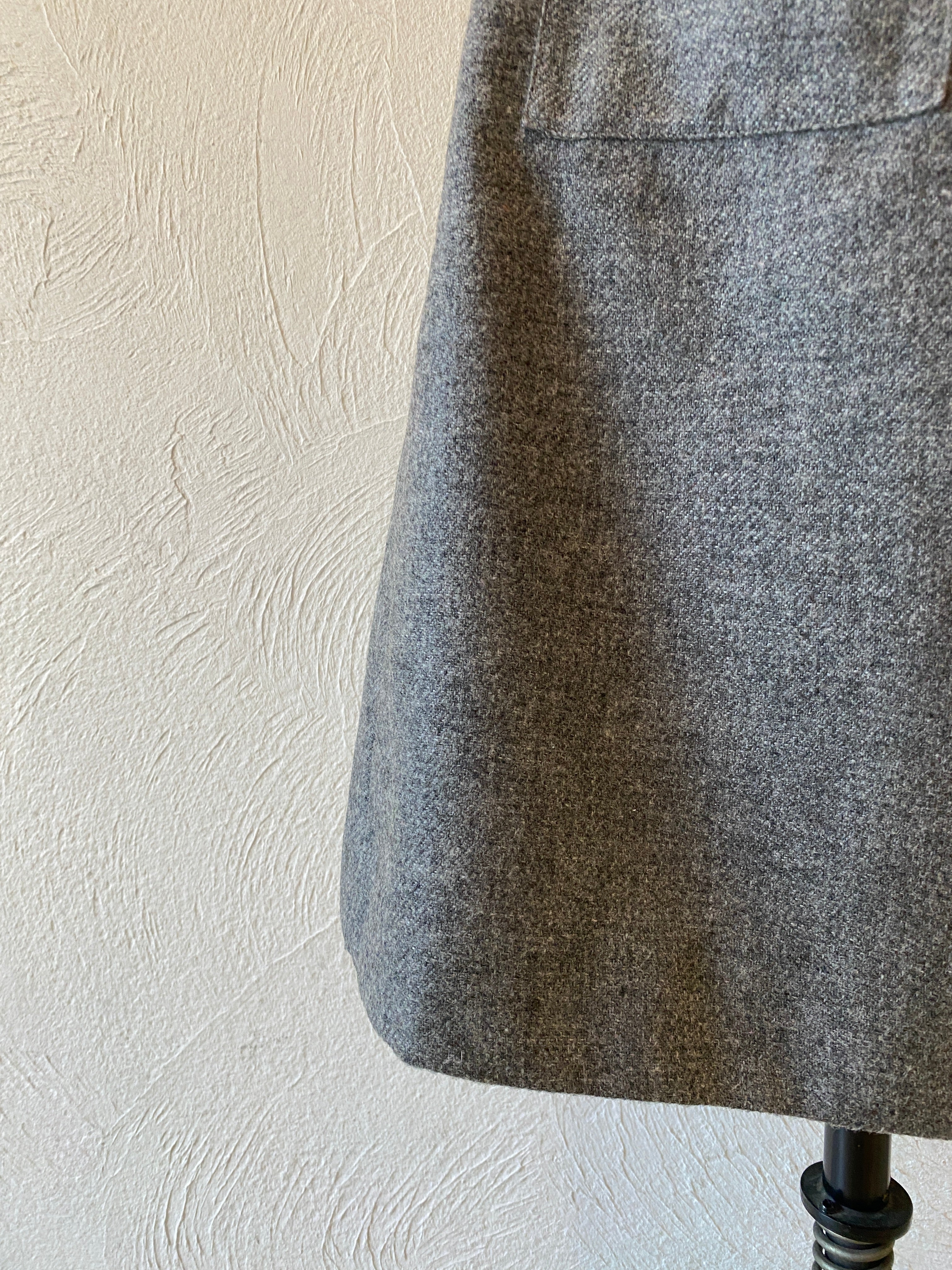 gray wrap skirt