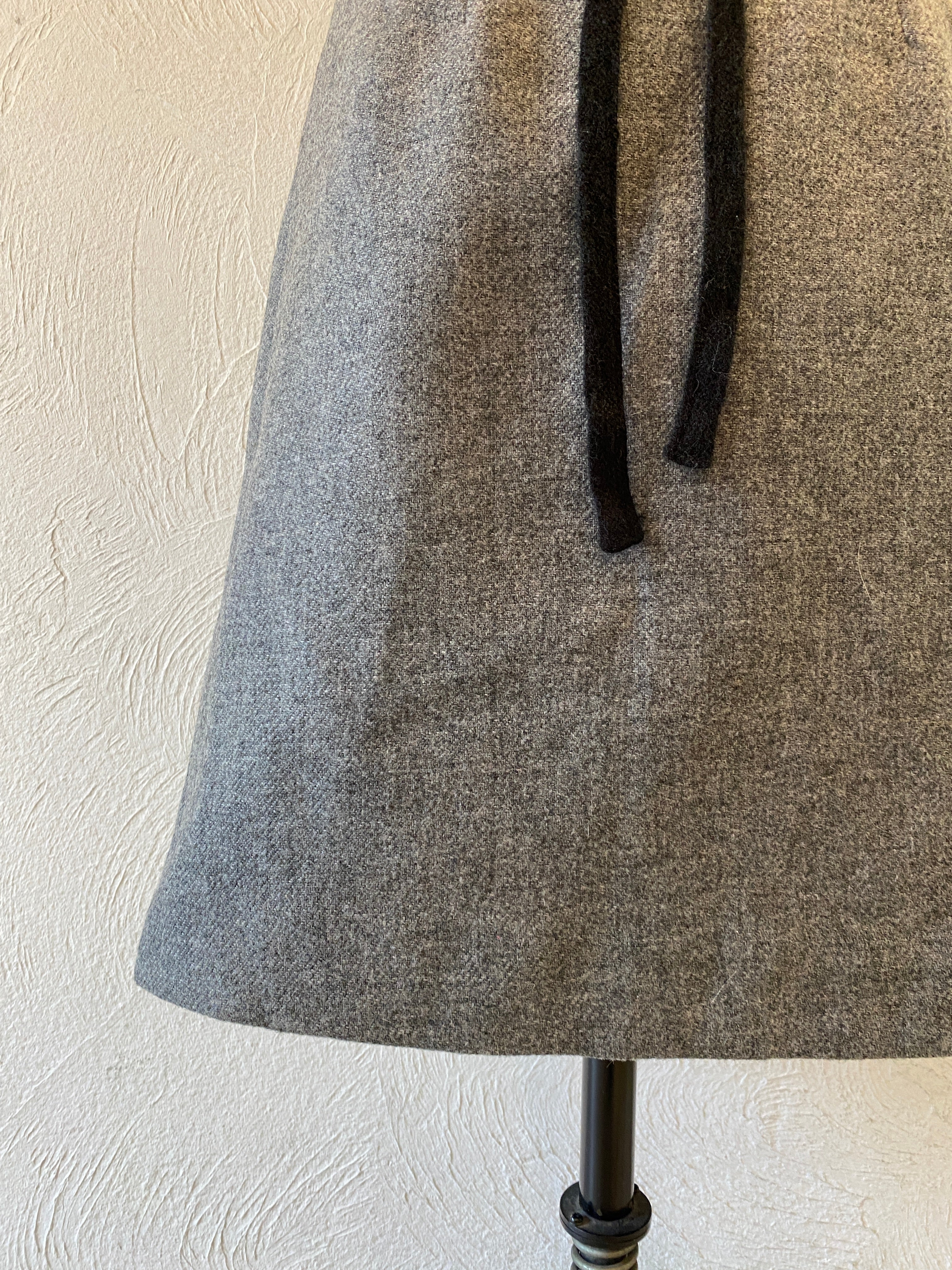gray wrap skirt
