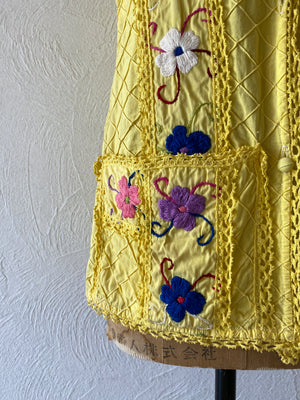 embroidery cotton vest