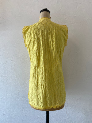 embroidery cotton vest