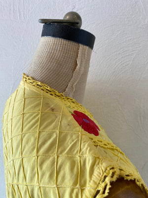 embroidery cotton vest