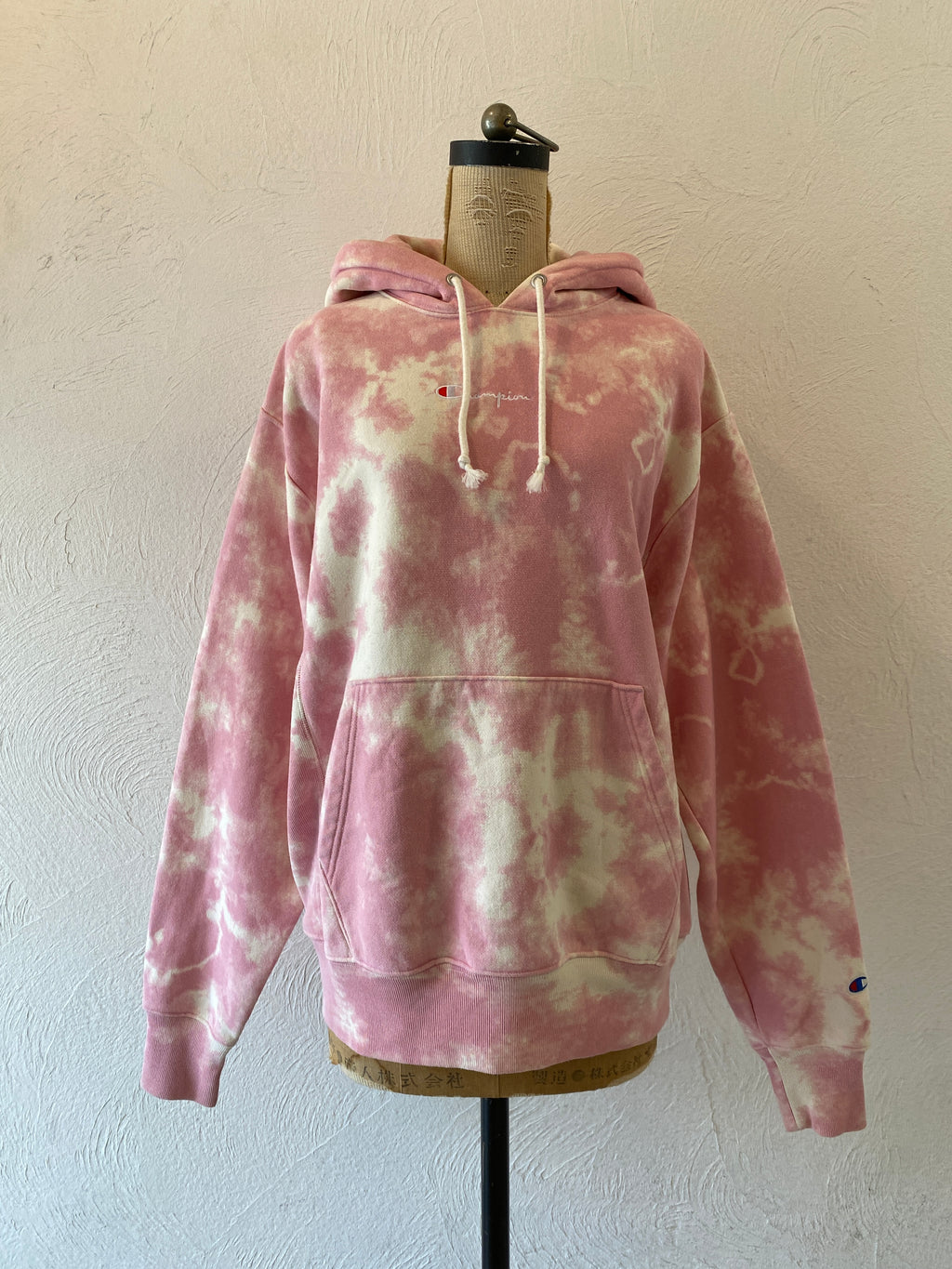 marble pink hoodie sweat