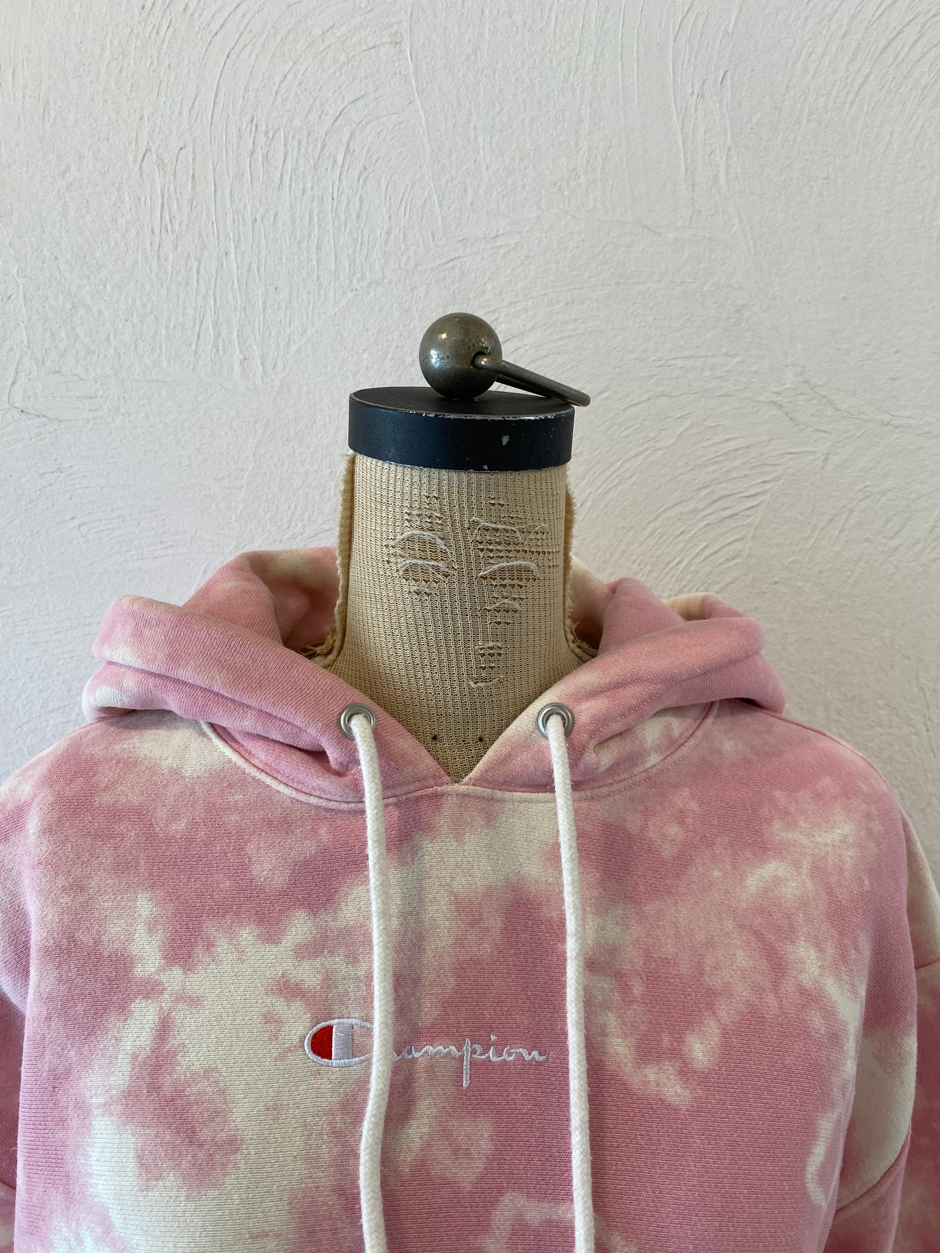 marble pink hoodie sweat