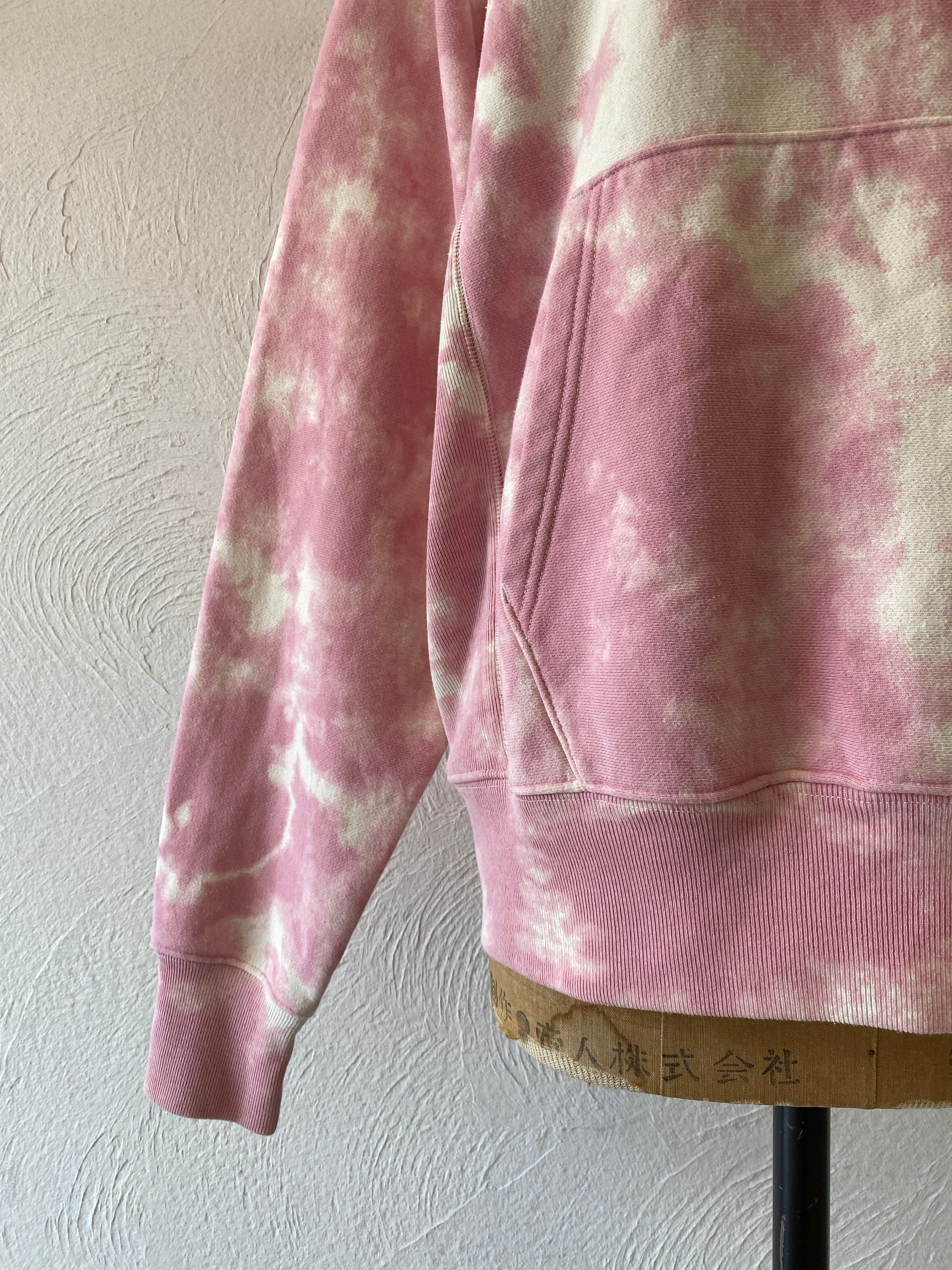 marble pink hoodie sweat
