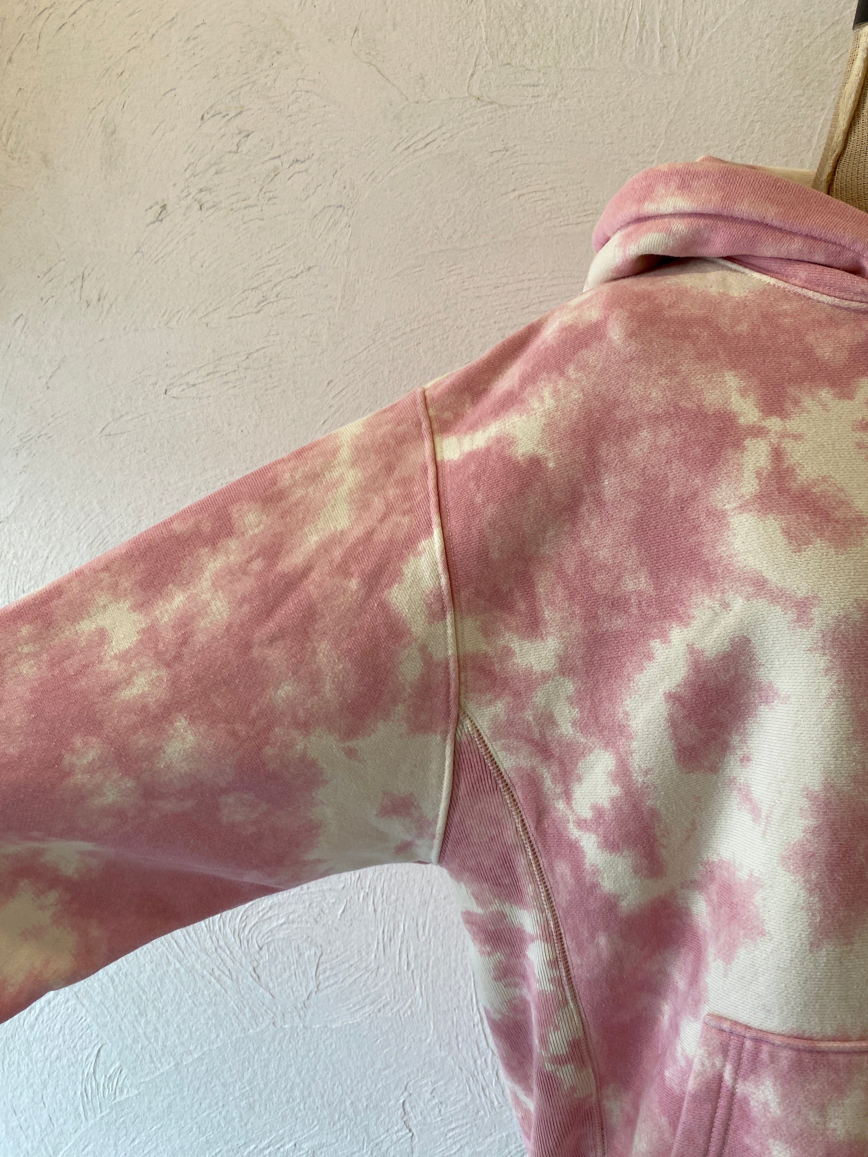marble pink hoodie sweat