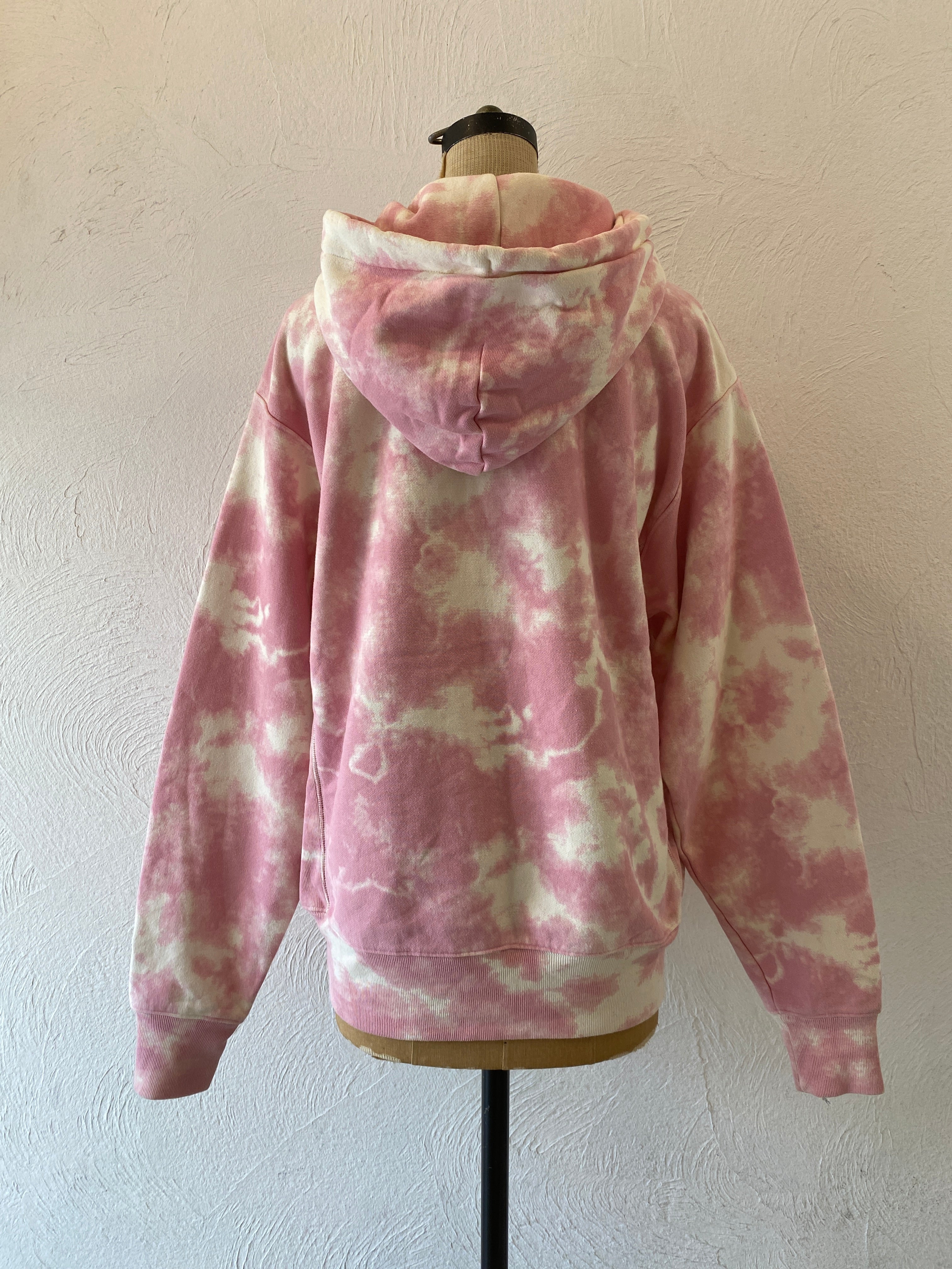 marble pink hoodie sweat
