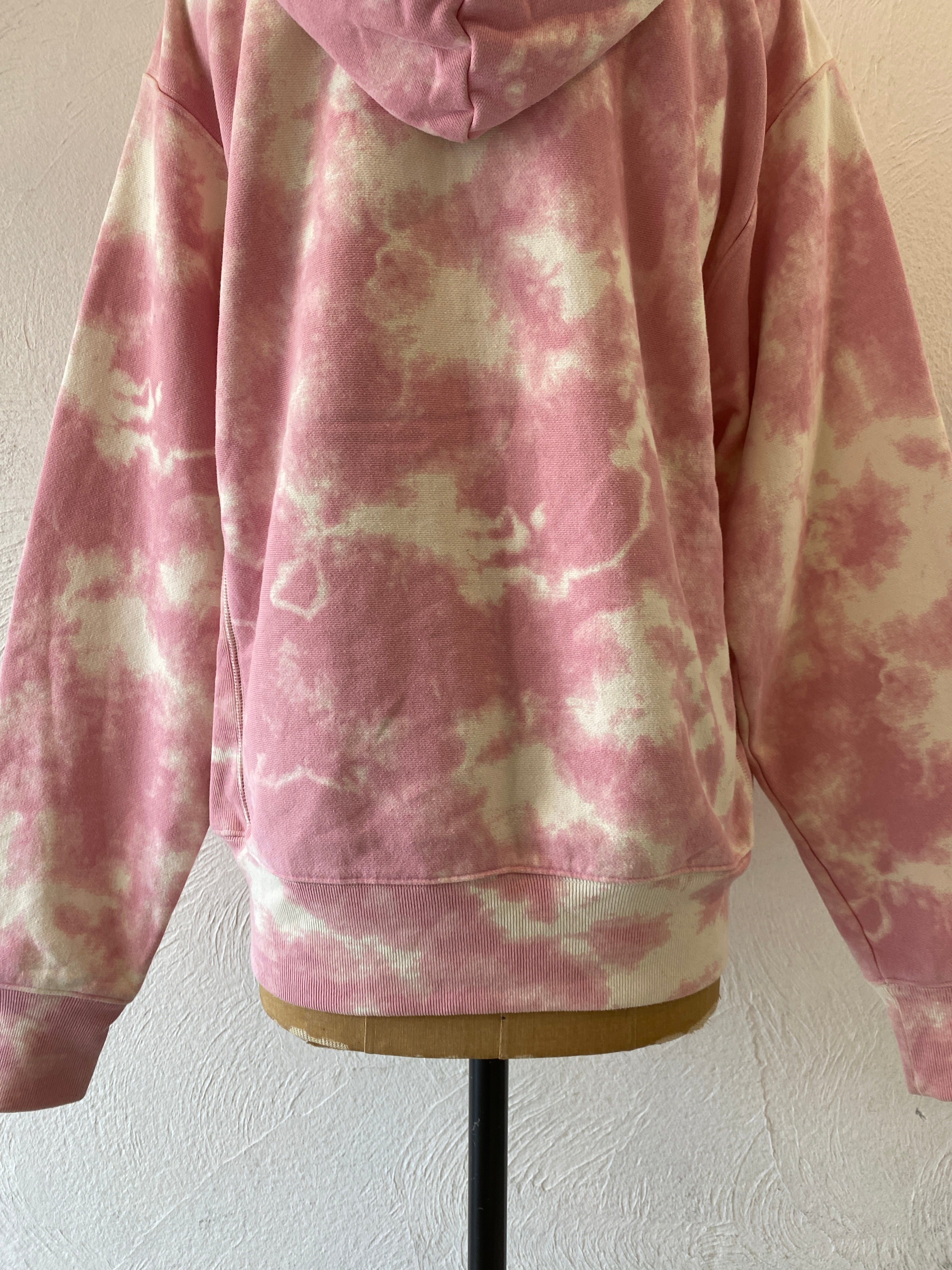 marble pink hoodie sweat