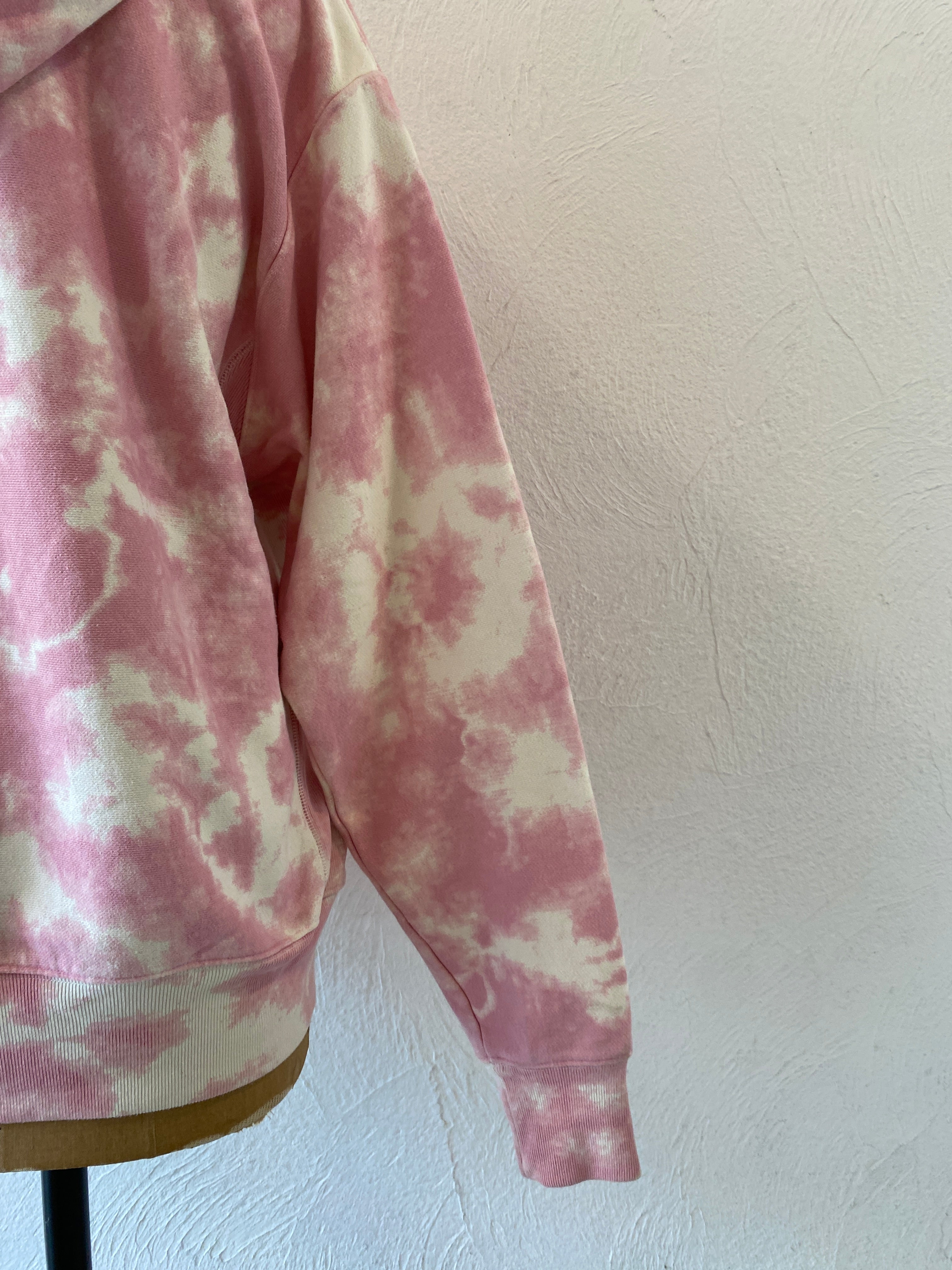marble pink hoodie sweat