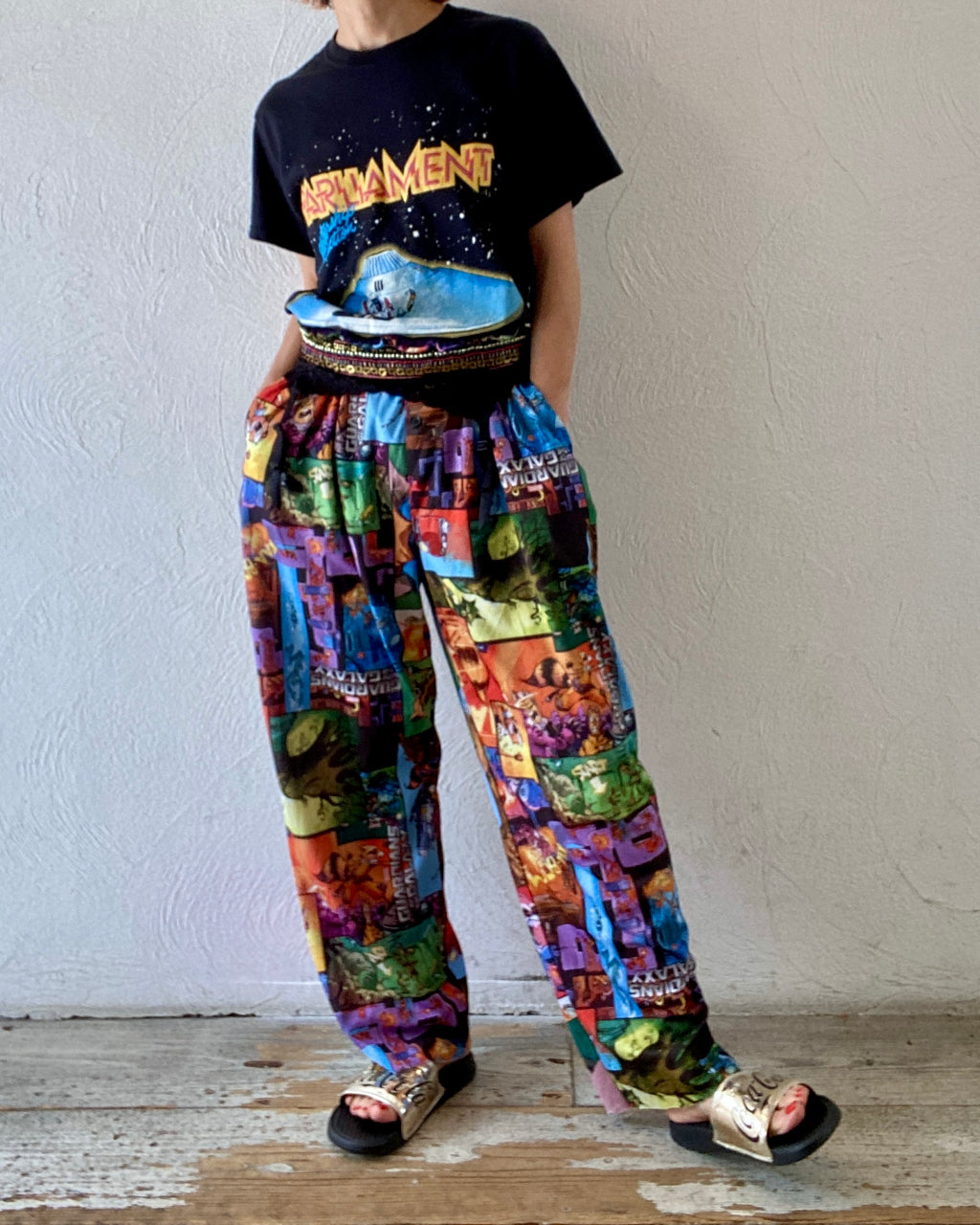 comic pattern pants