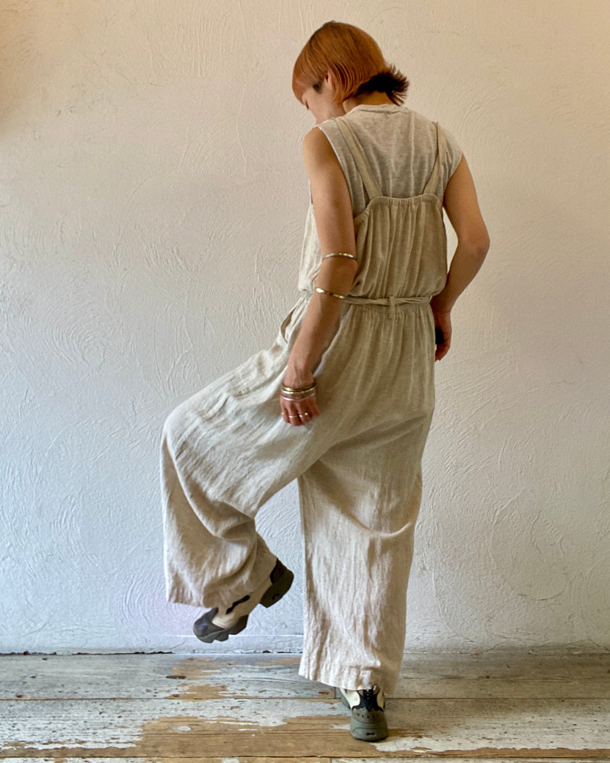nude salopette