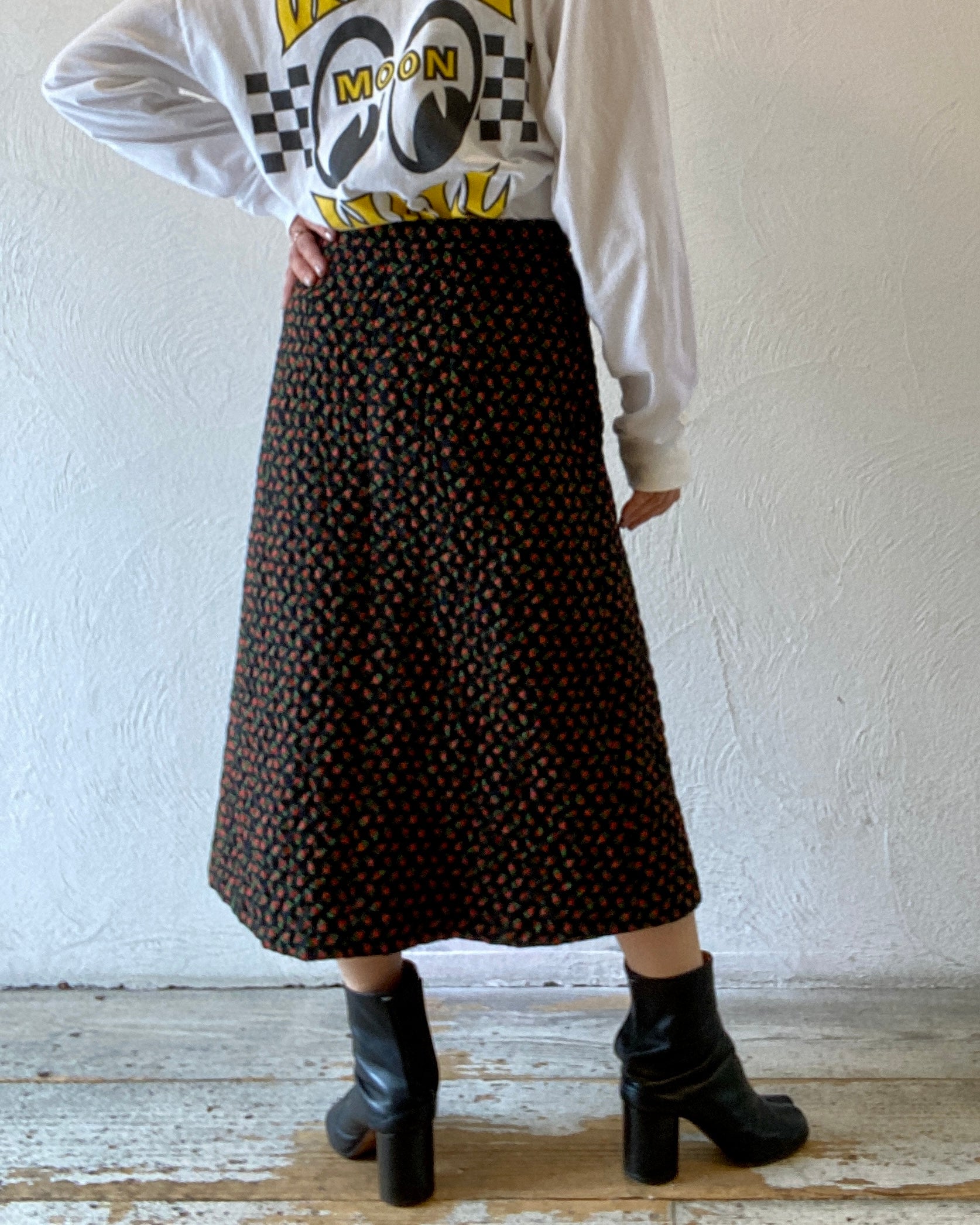 heart pattern quilting skirt