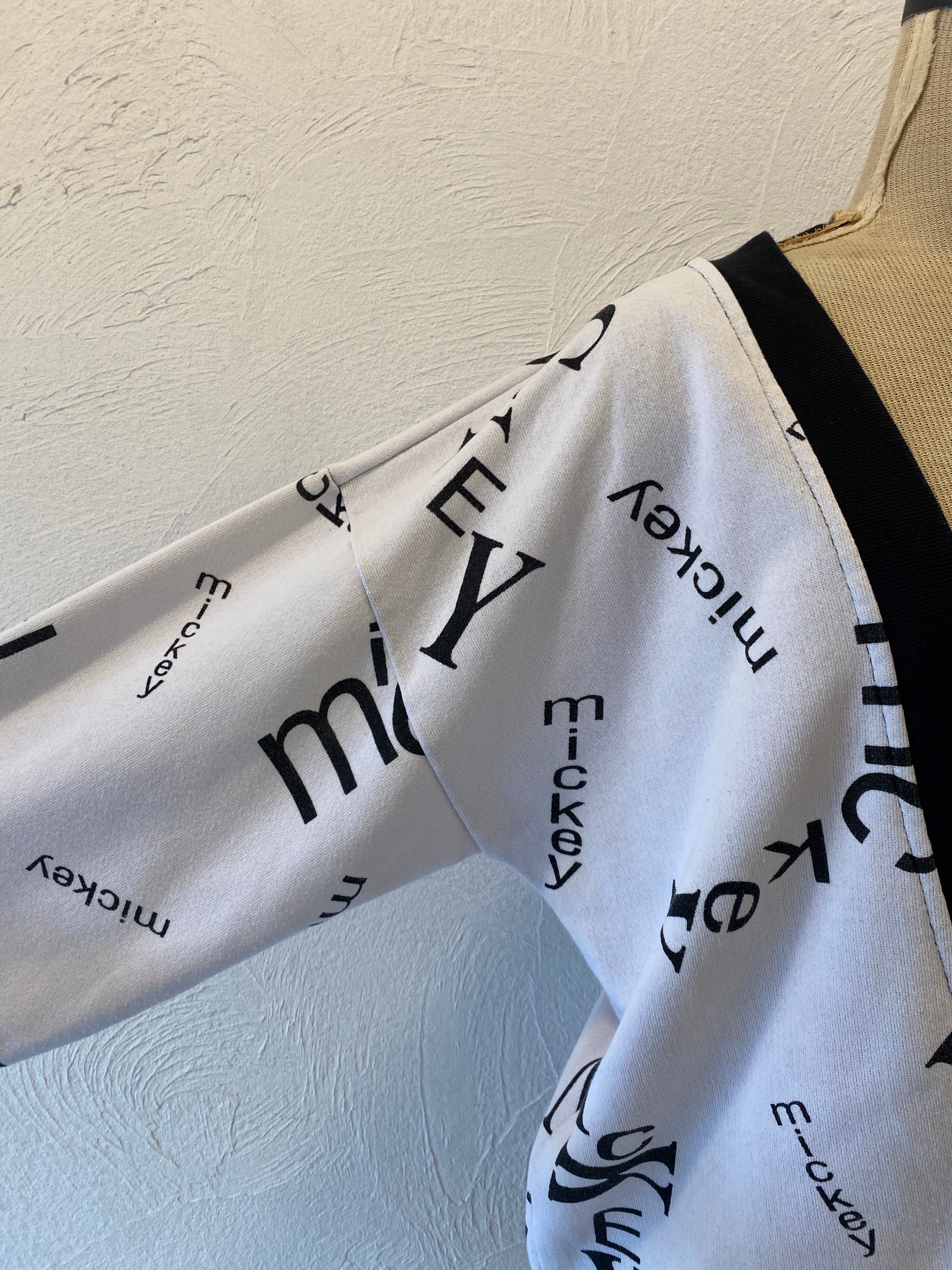 black & white sweat cardigan