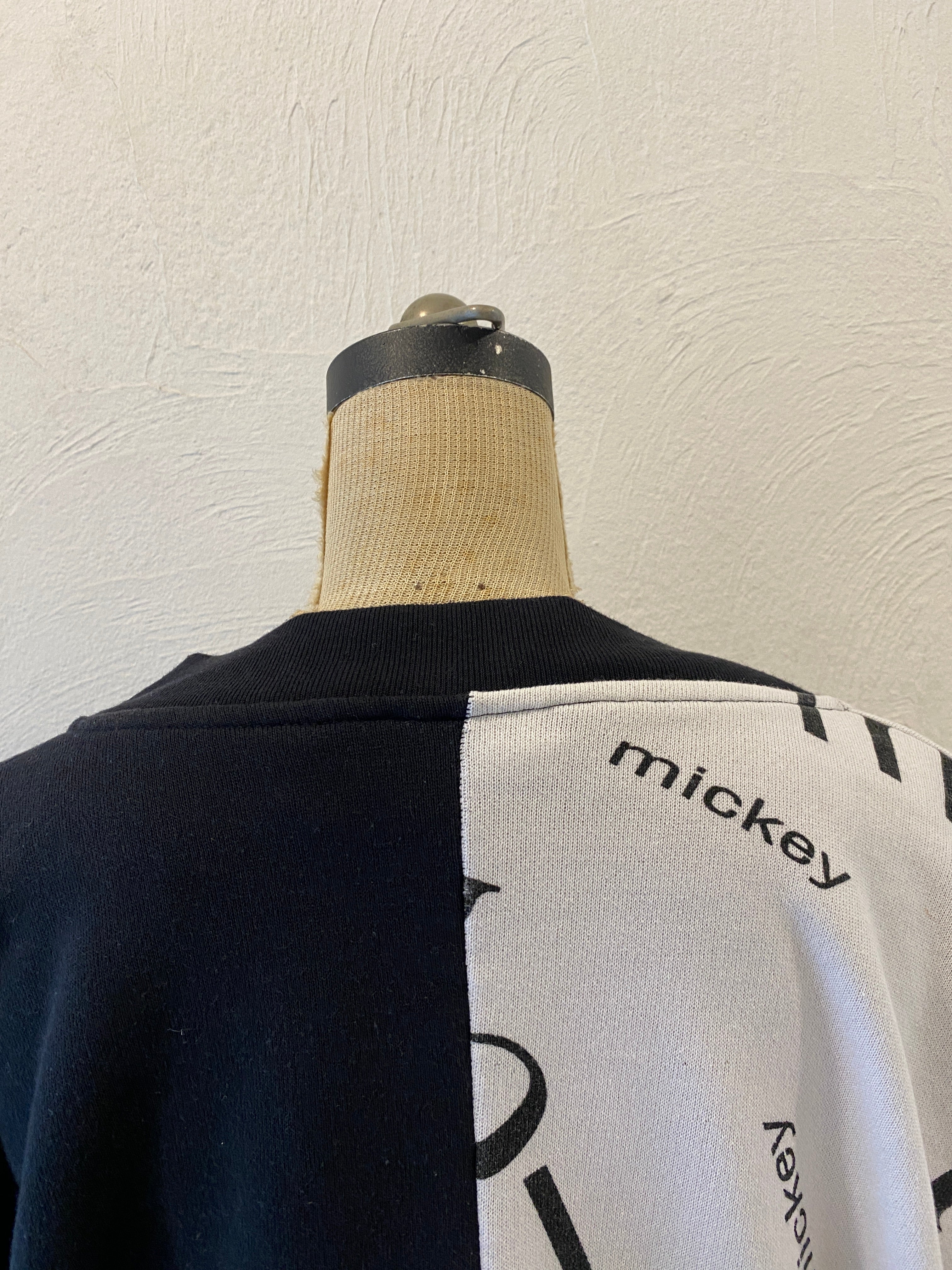 black & white sweat cardigan