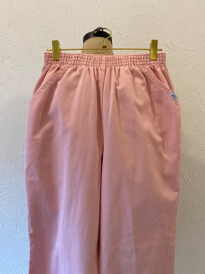 pink cotton pants