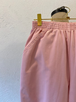 pink cotton pants