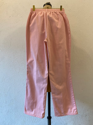 pink cotton pants