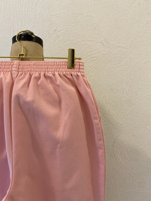 pink cotton pants