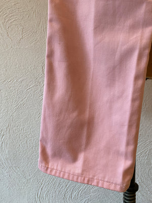 pink cotton pants