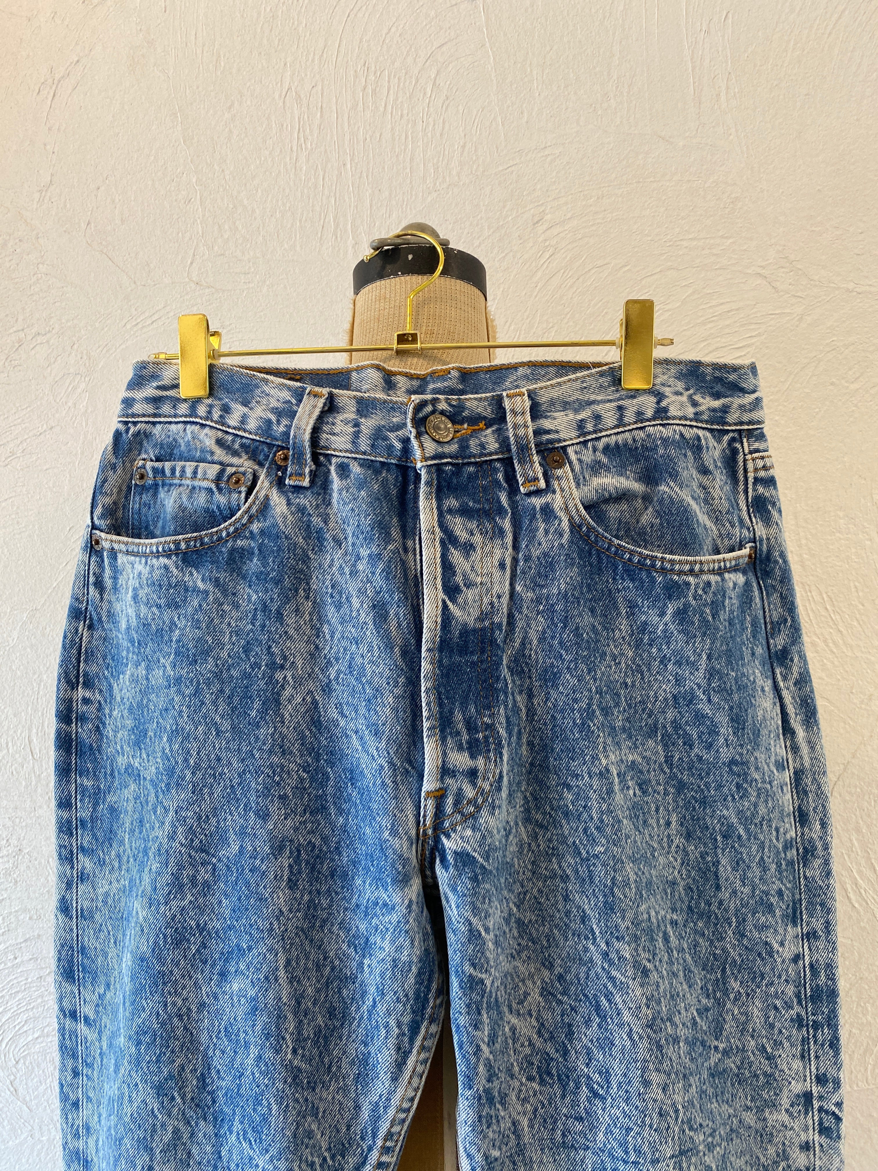 chemical wash denim