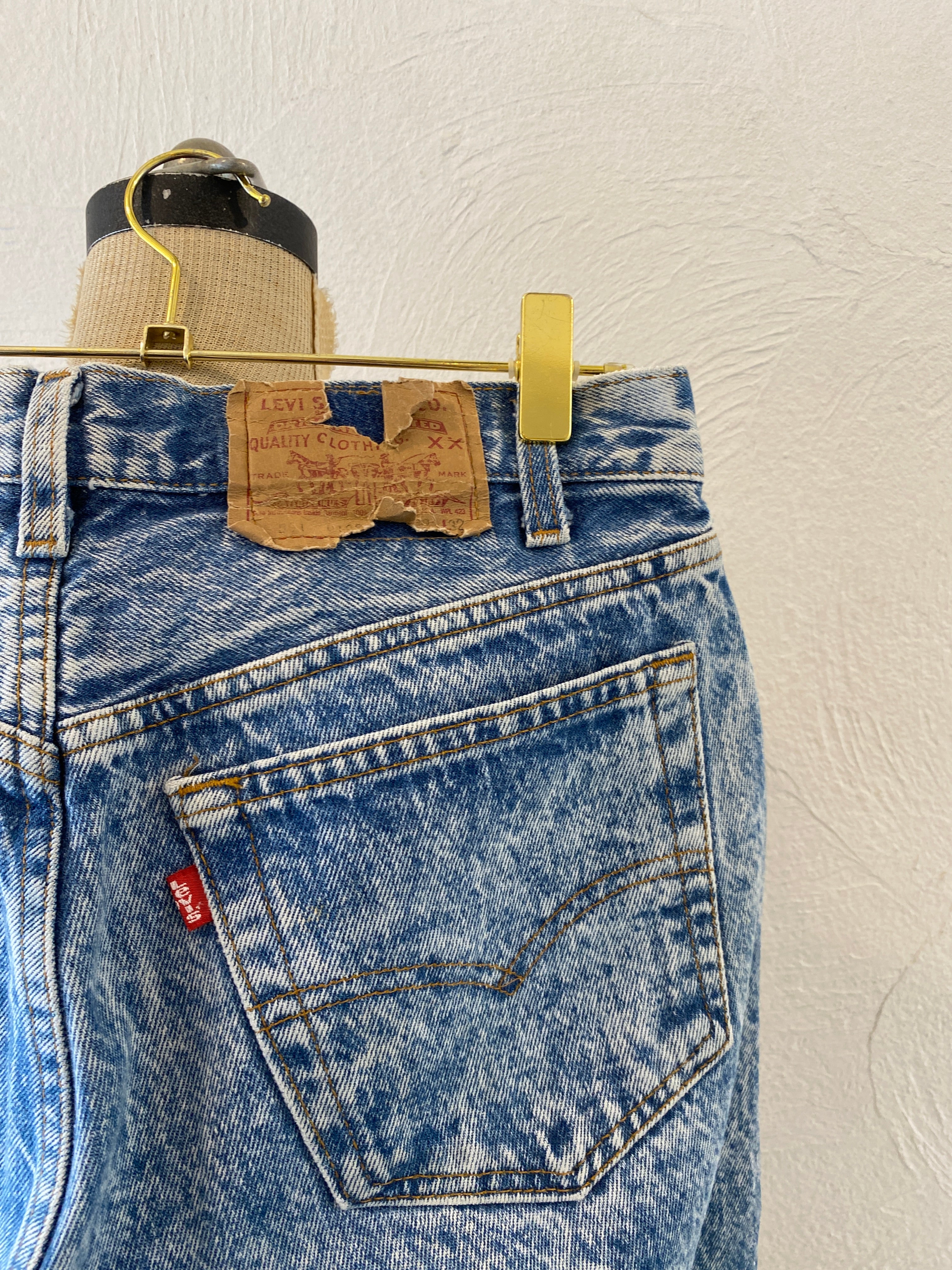chemical wash denim