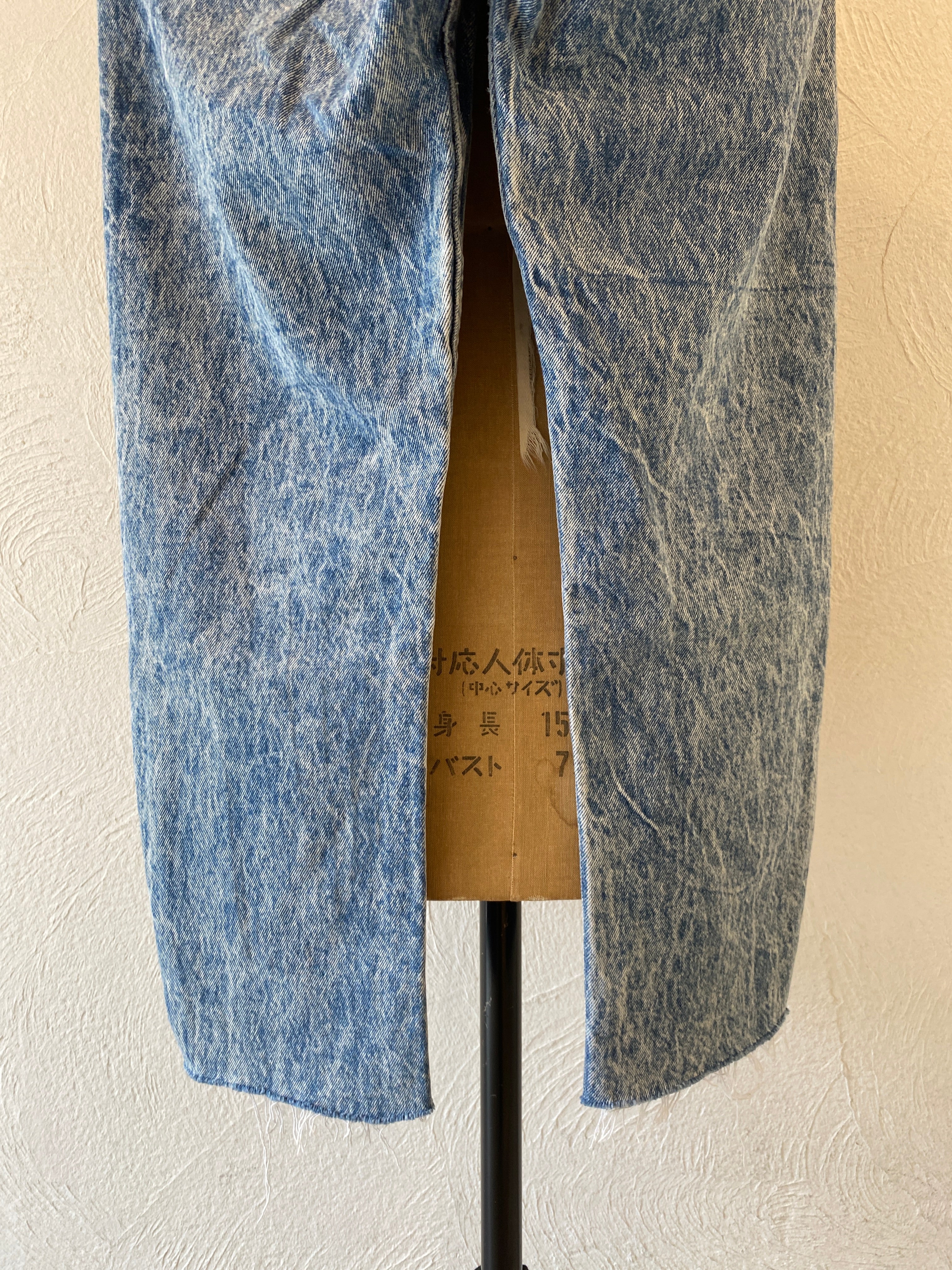 chemical wash denim
