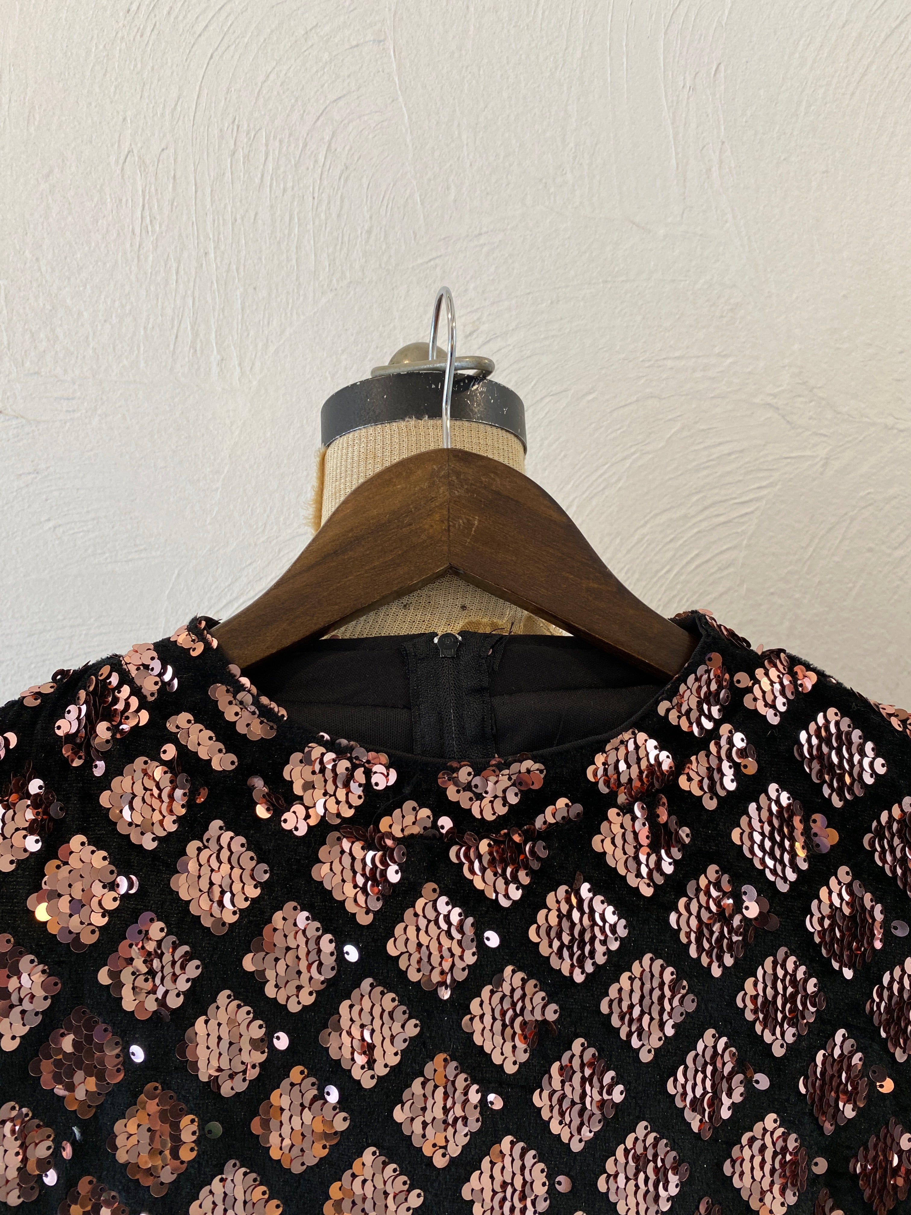 spangle short jumpsuit