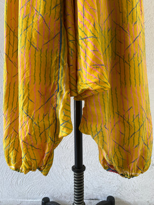 silk saruel pants