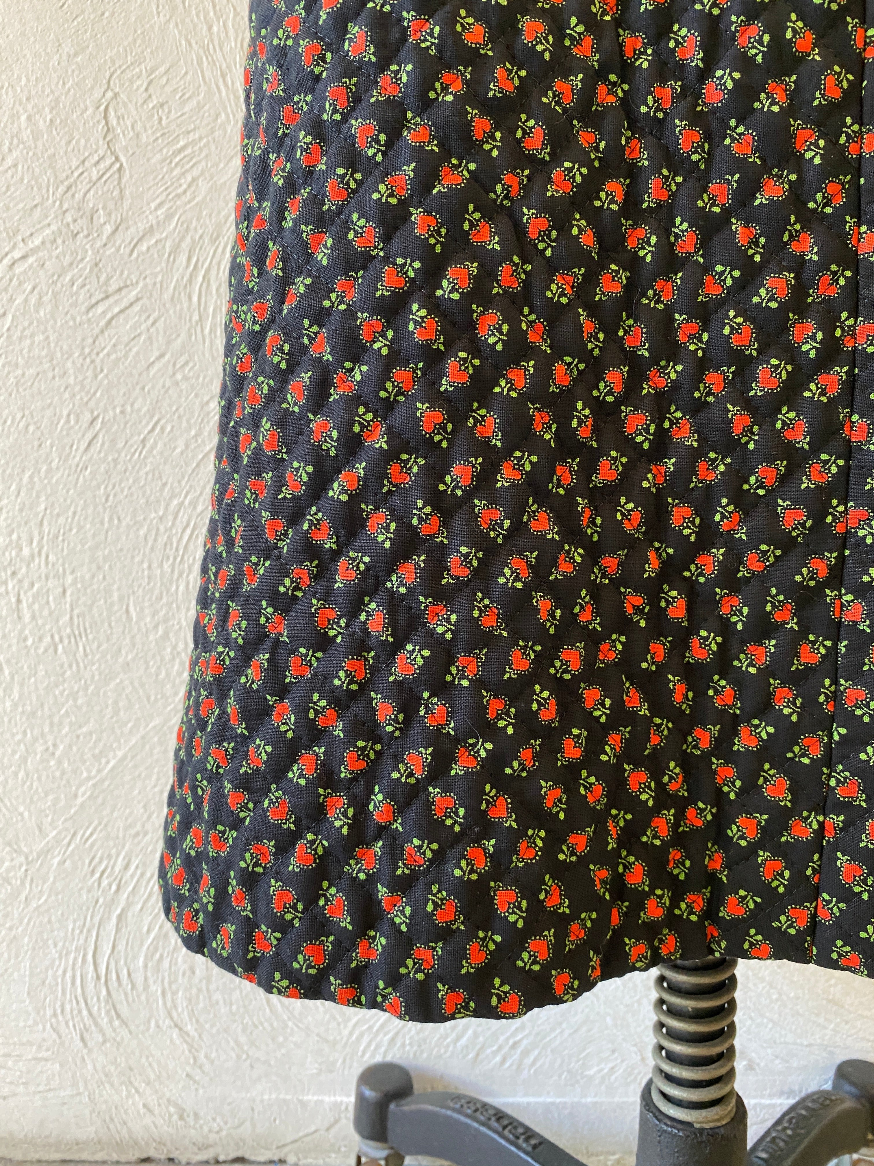 heart pattern quilting skirt