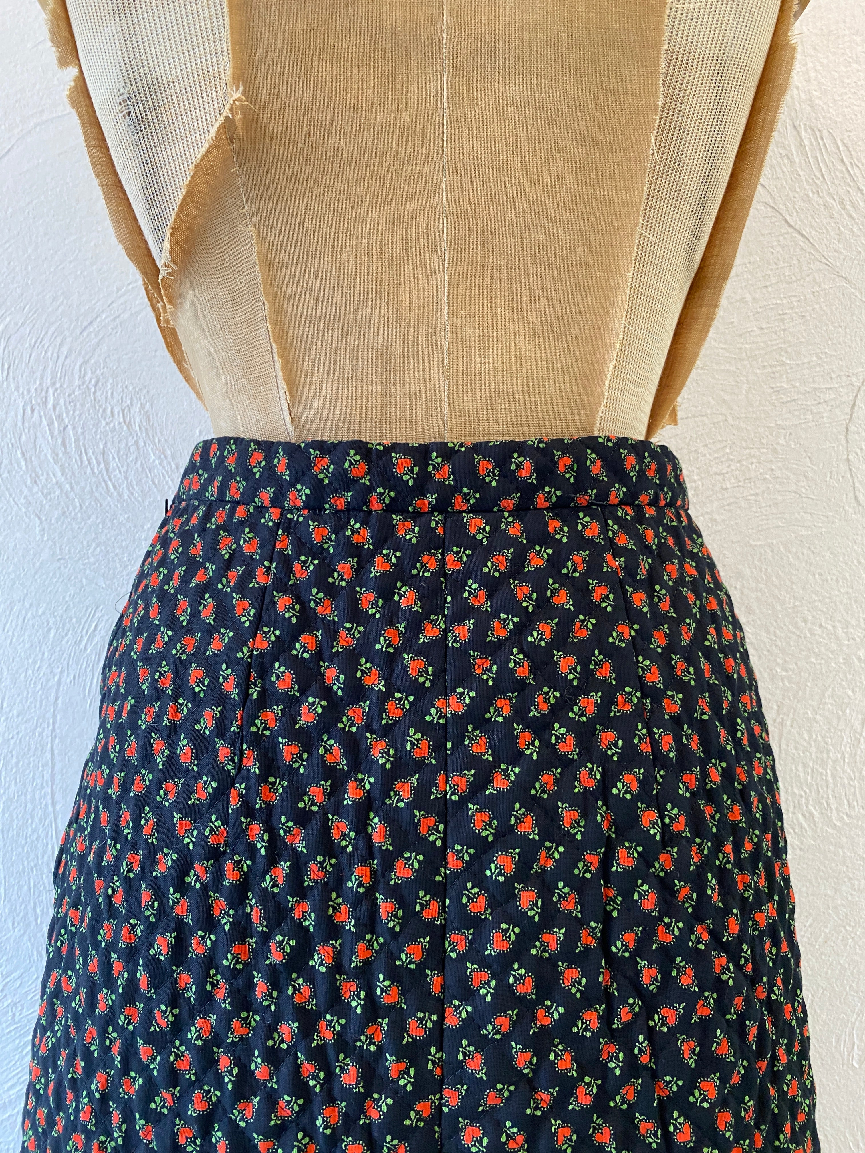 heart pattern quilting skirt