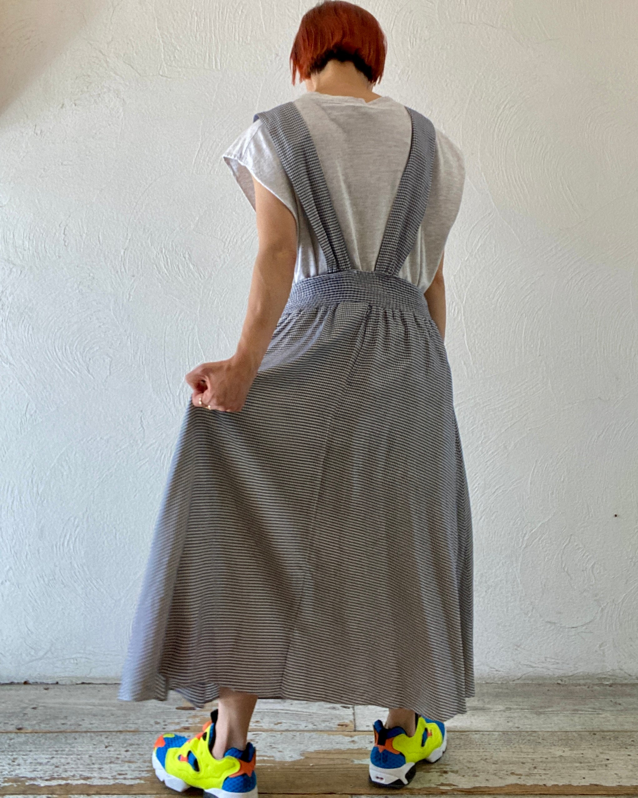 gingham jumper skirt