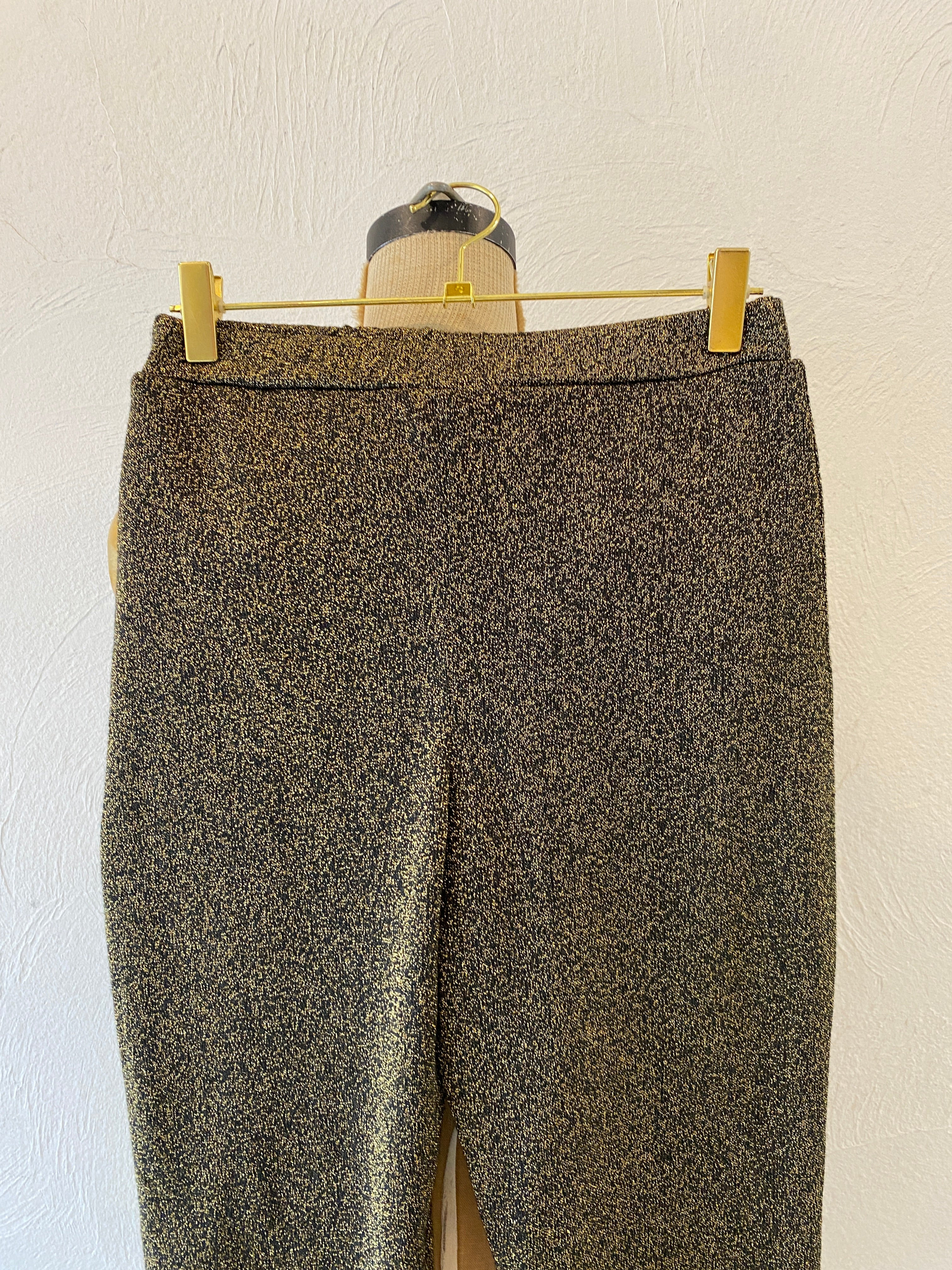 metallic gold leggings