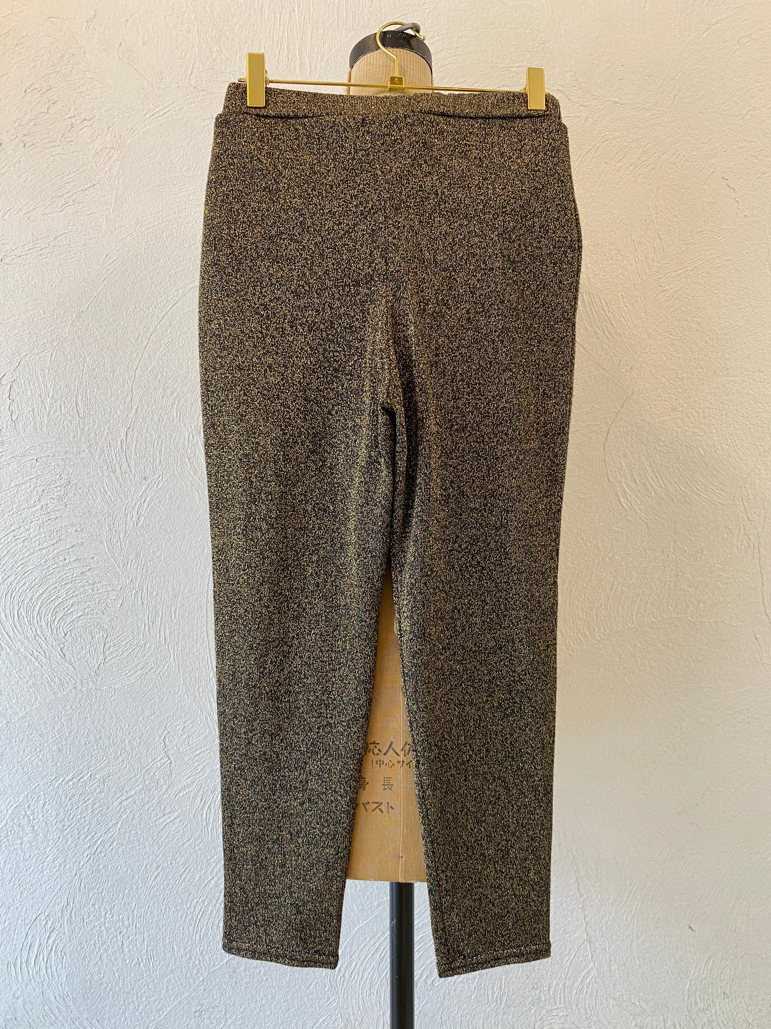 metallic gold leggings