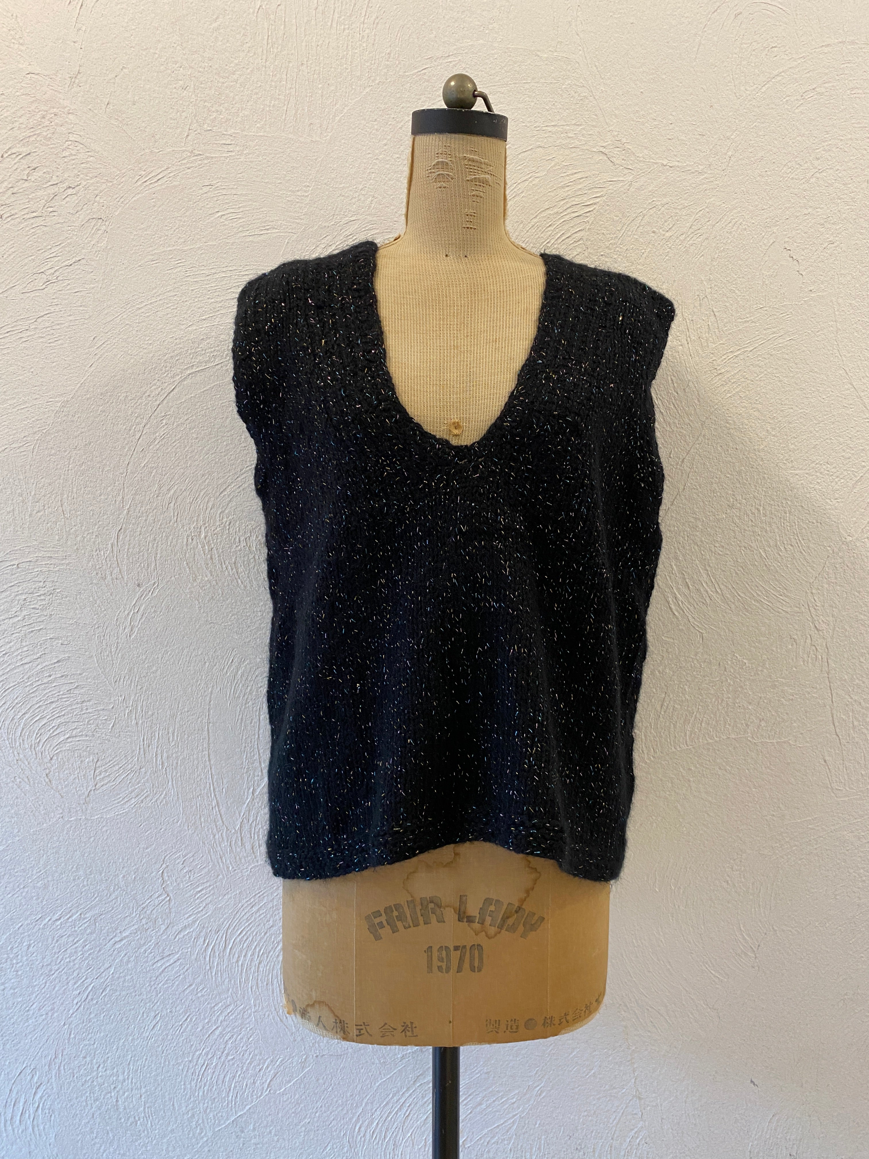 kirakira knit vest