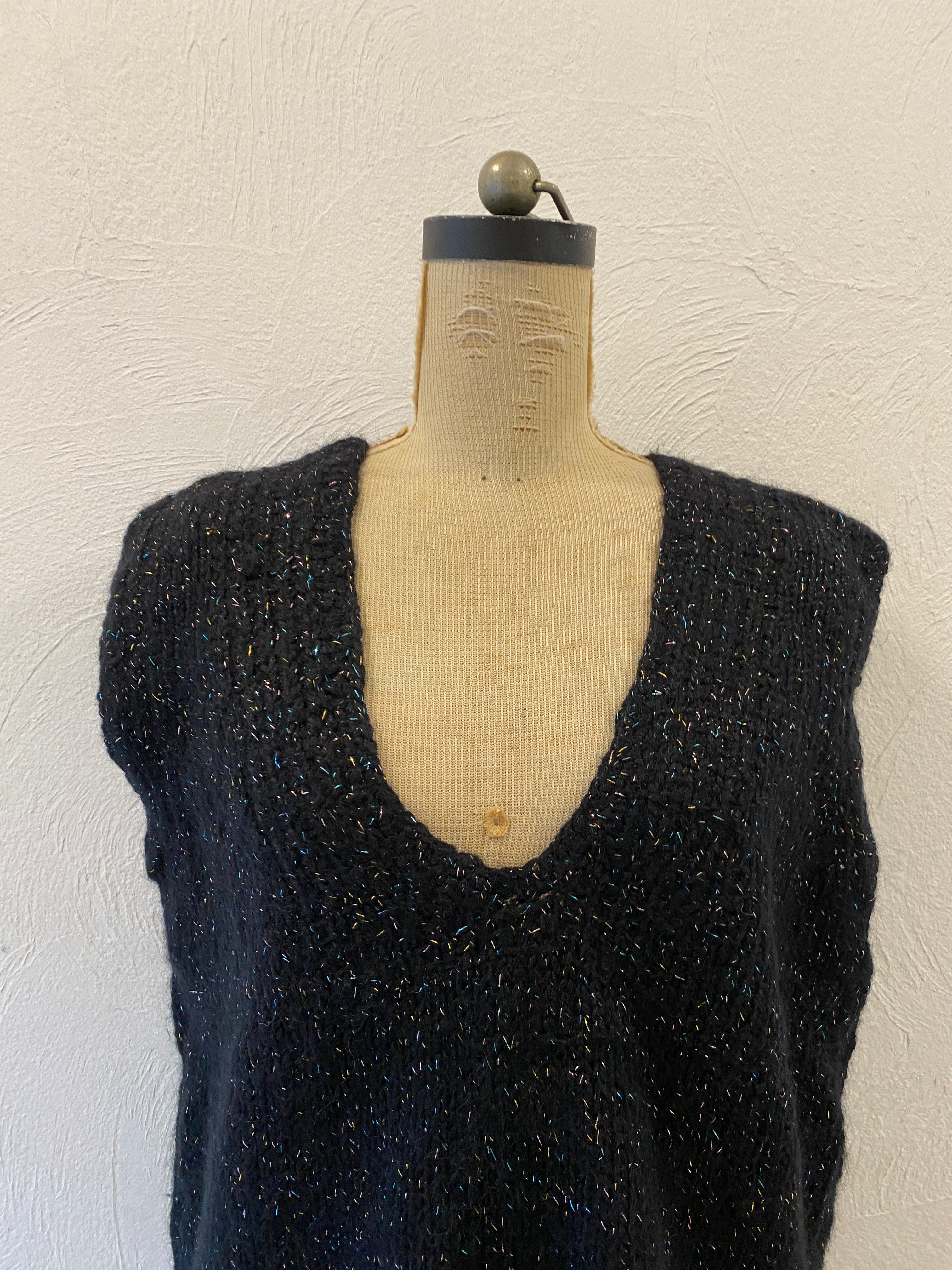 kirakira knit vest