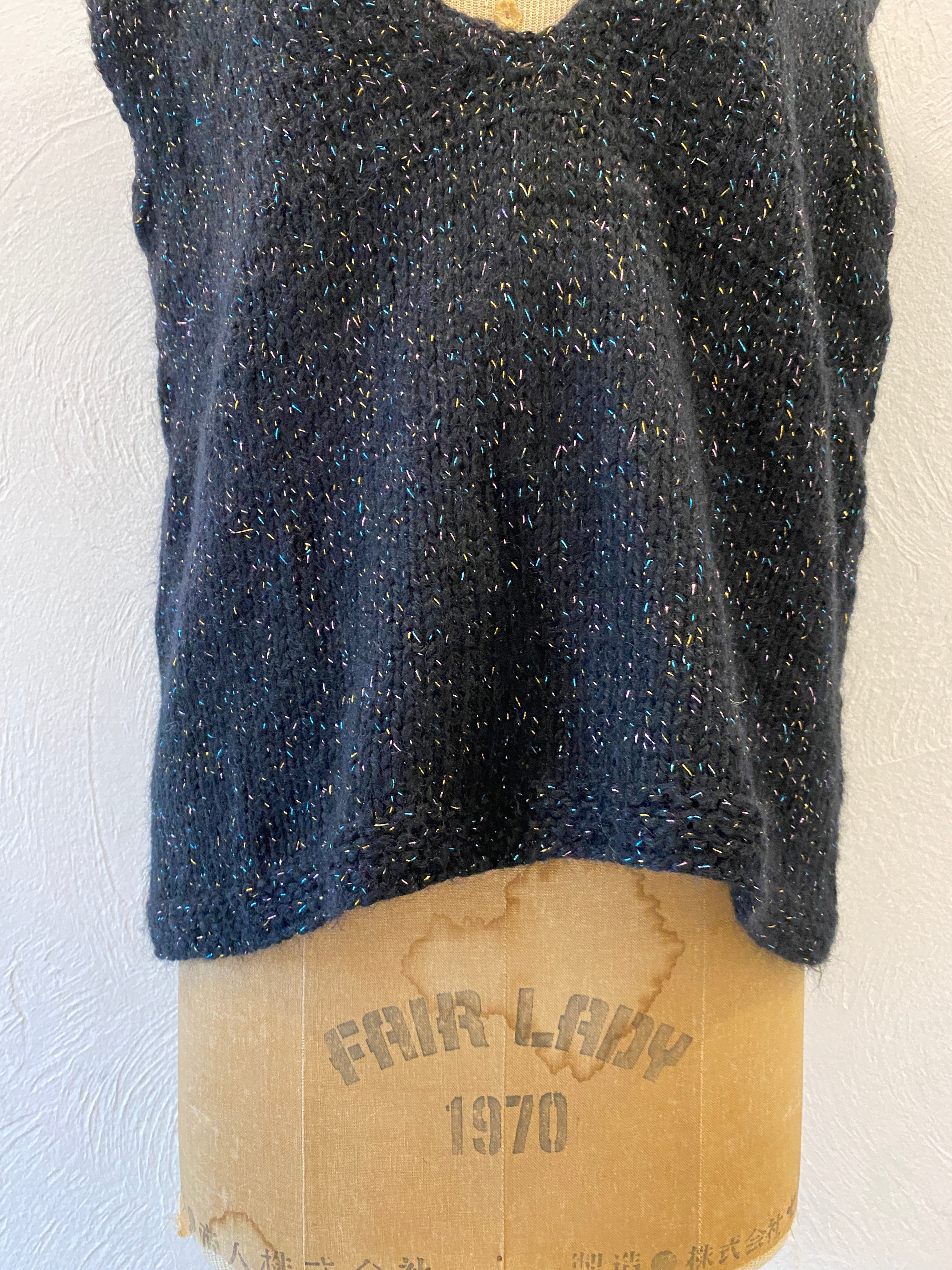kirakira knit vest