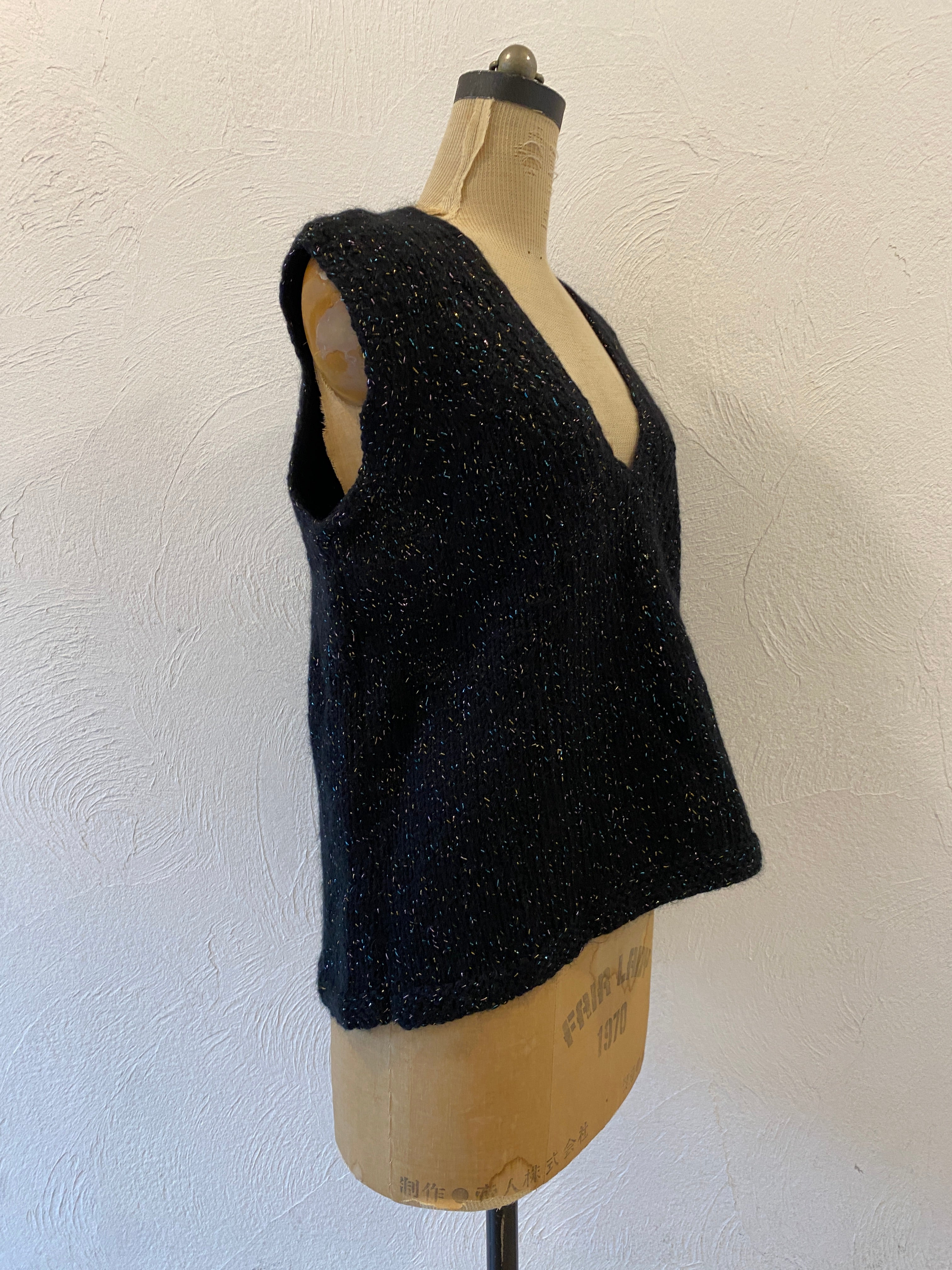 kirakira knit vest