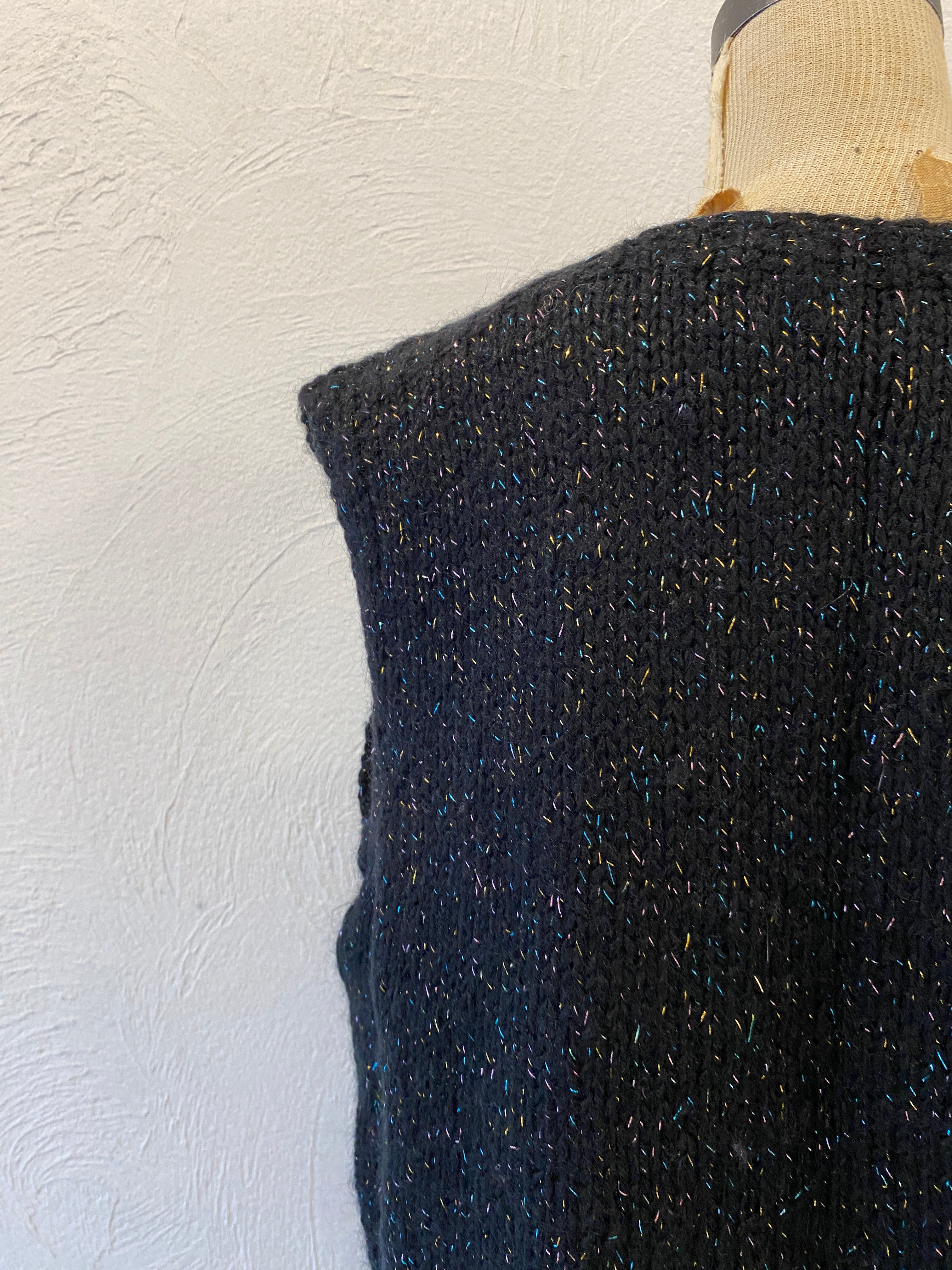 kirakira knit vest