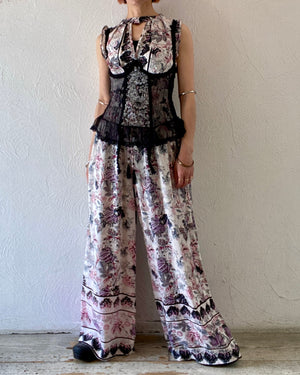 garter mesh corset