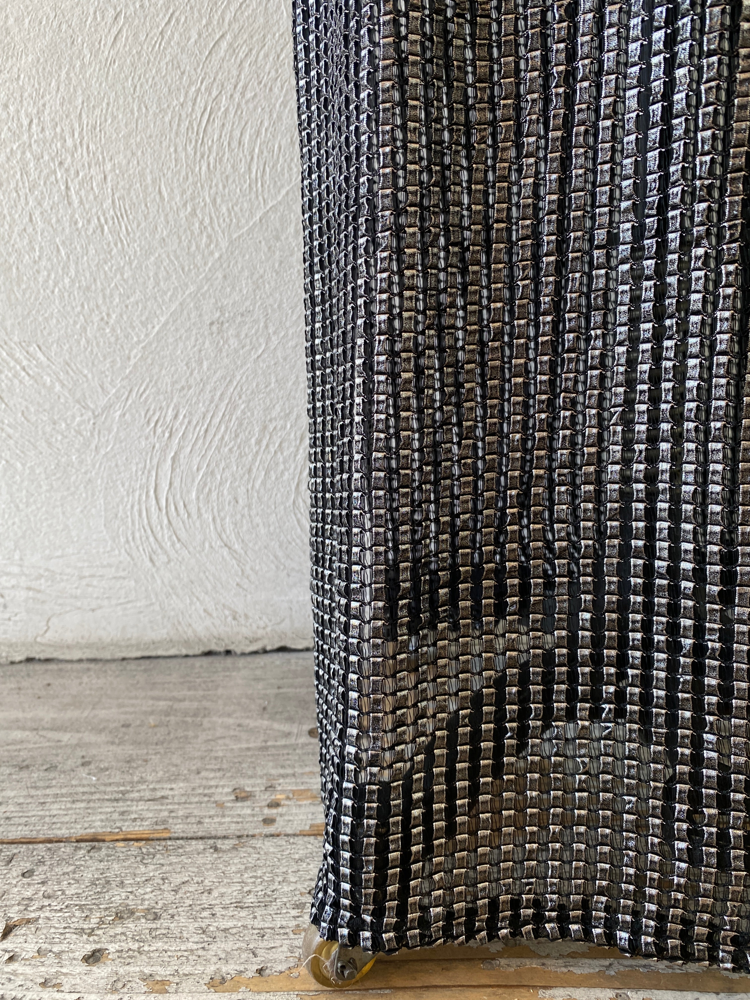 metallic mesh dress