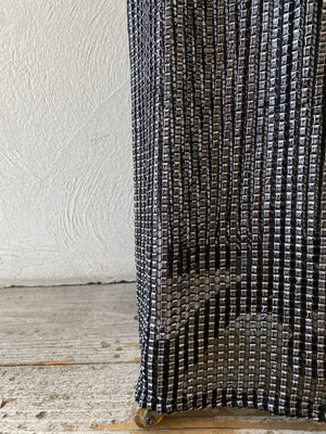 metallic mesh dress