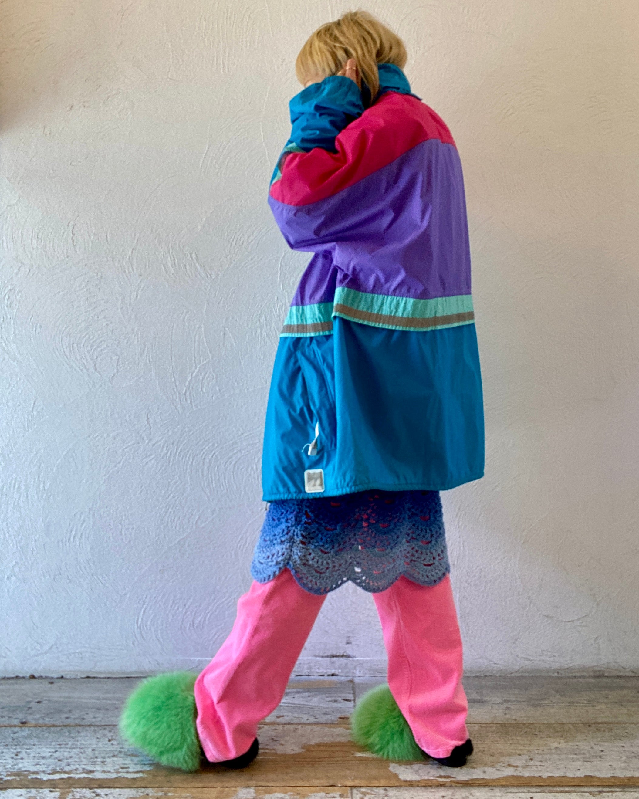 oversize nylon blouson