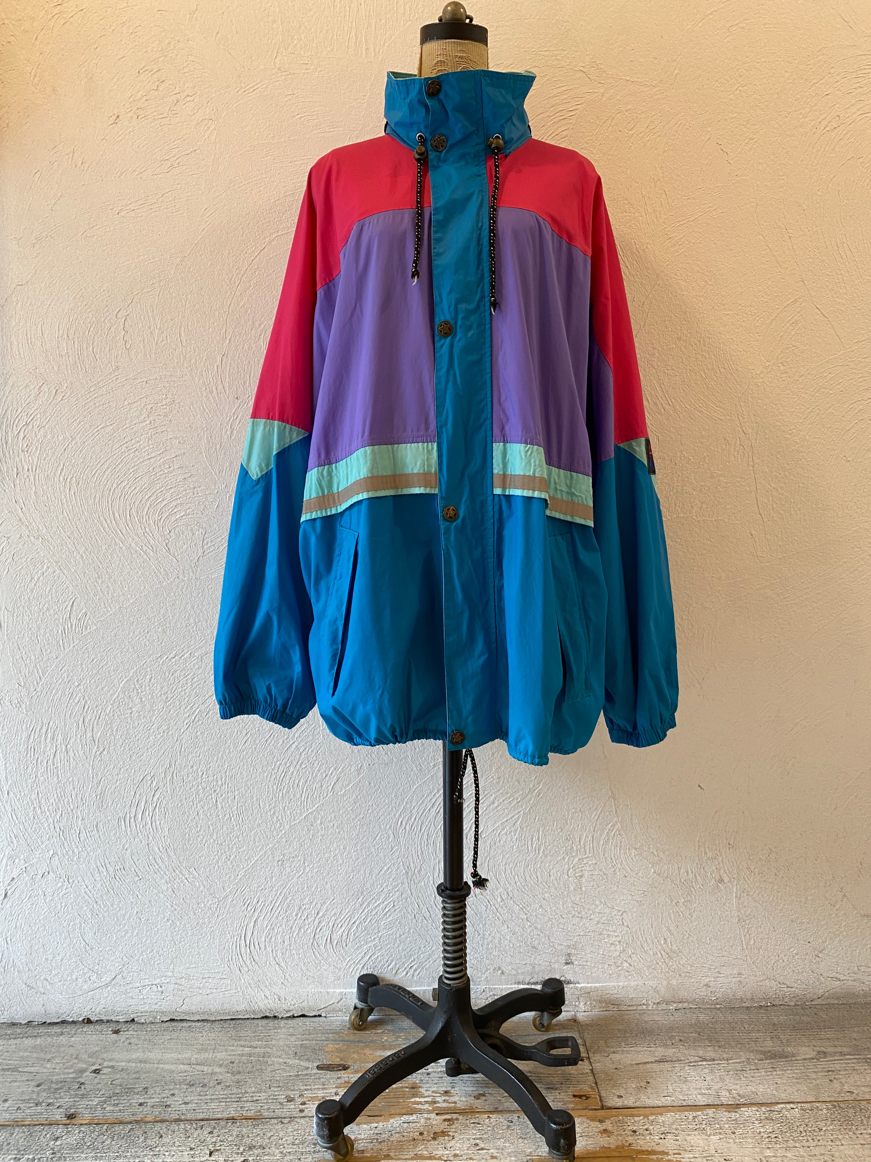 oversize nylon blouson