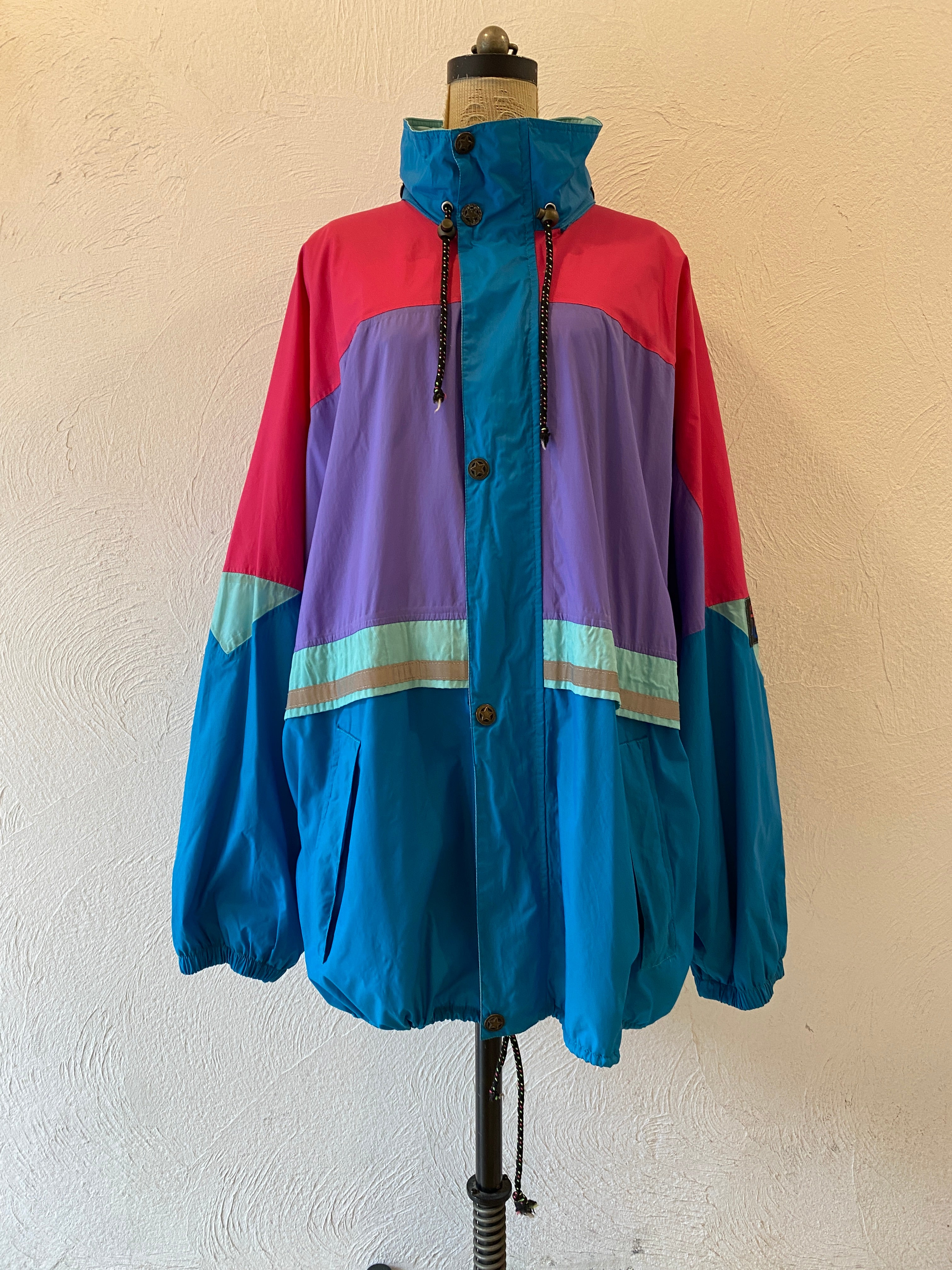 oversize nylon blouson