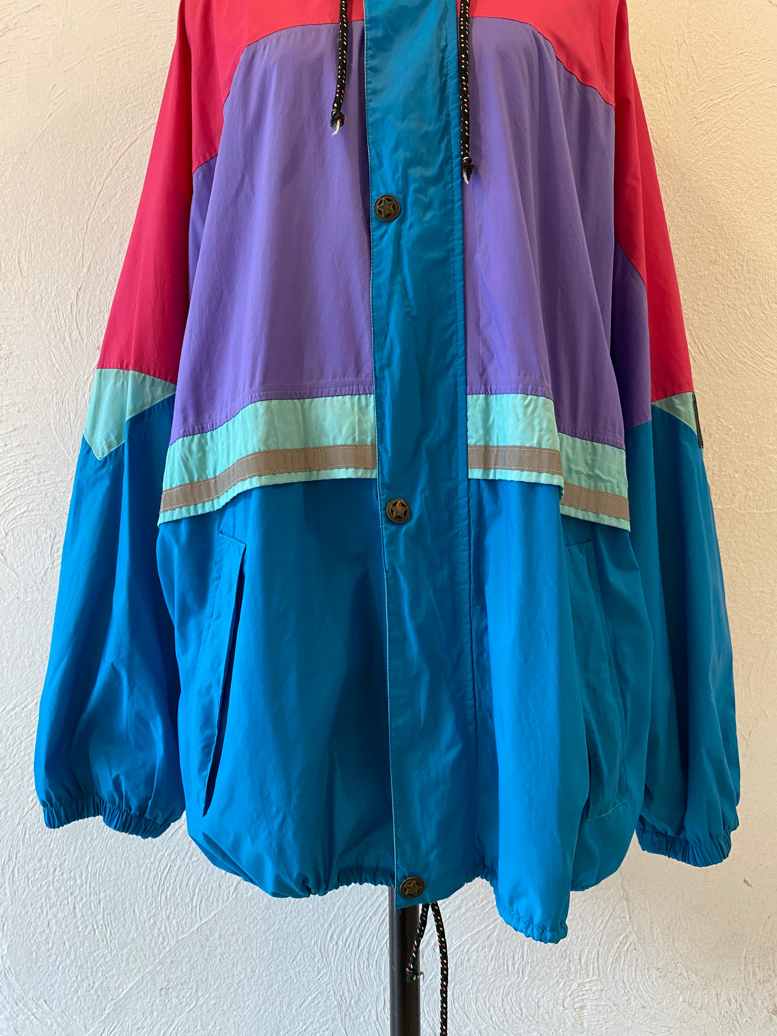 oversize nylon blouson