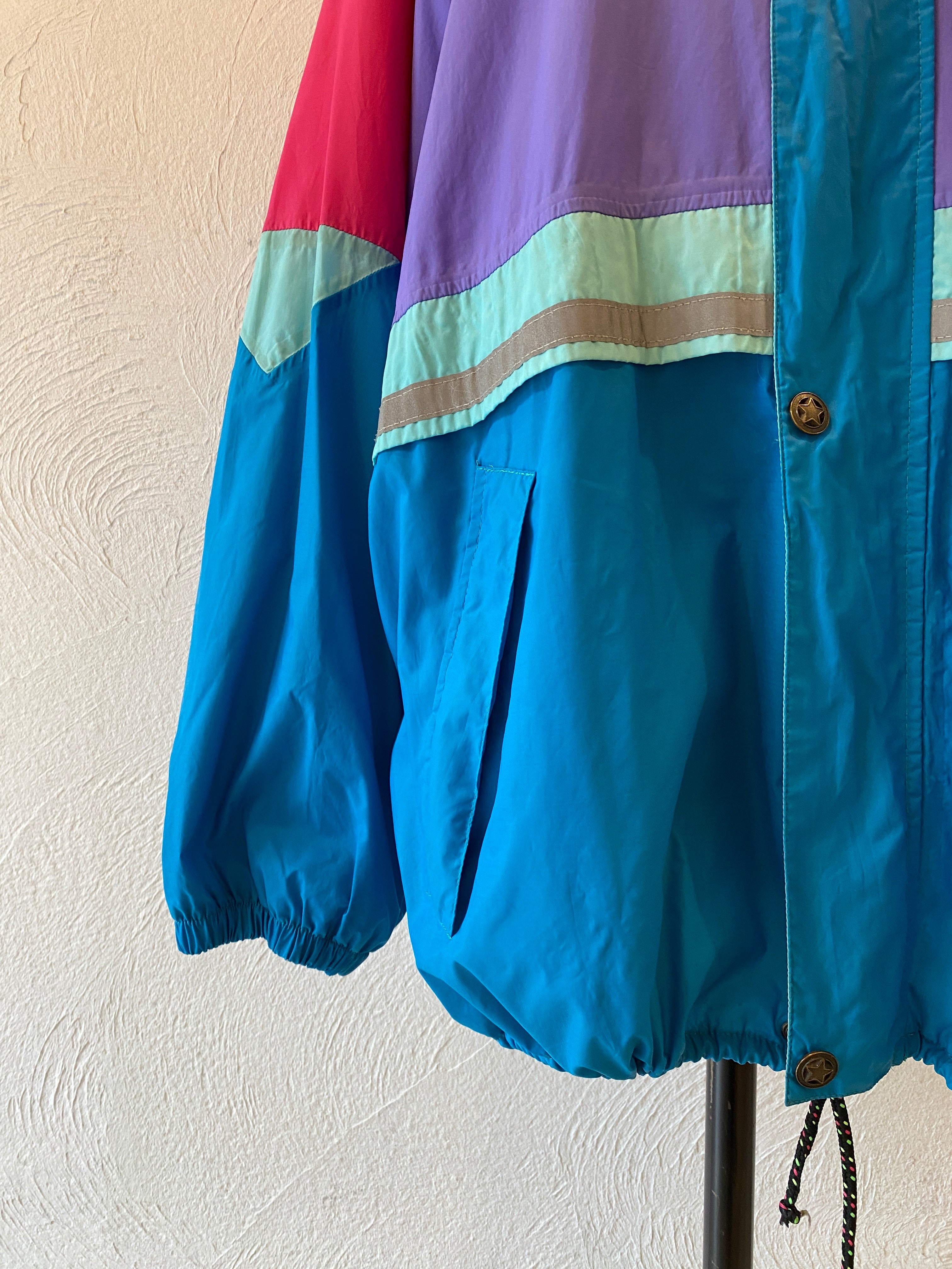oversize nylon blouson